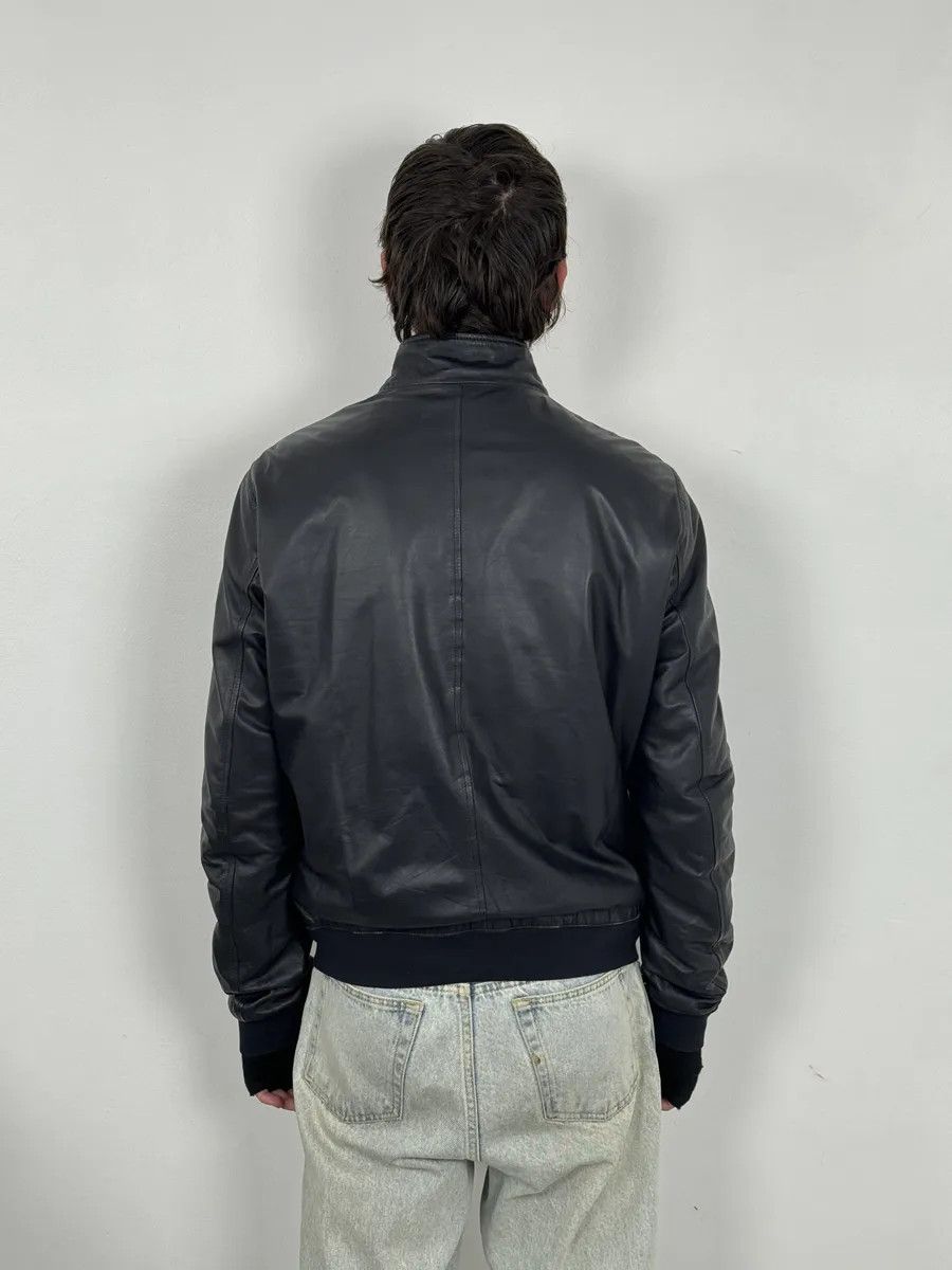 Gucci 2000s Gucci Black Leather Minimalist Jacket Size US M / EU 48-50 / 2 - 3 Thumbnail