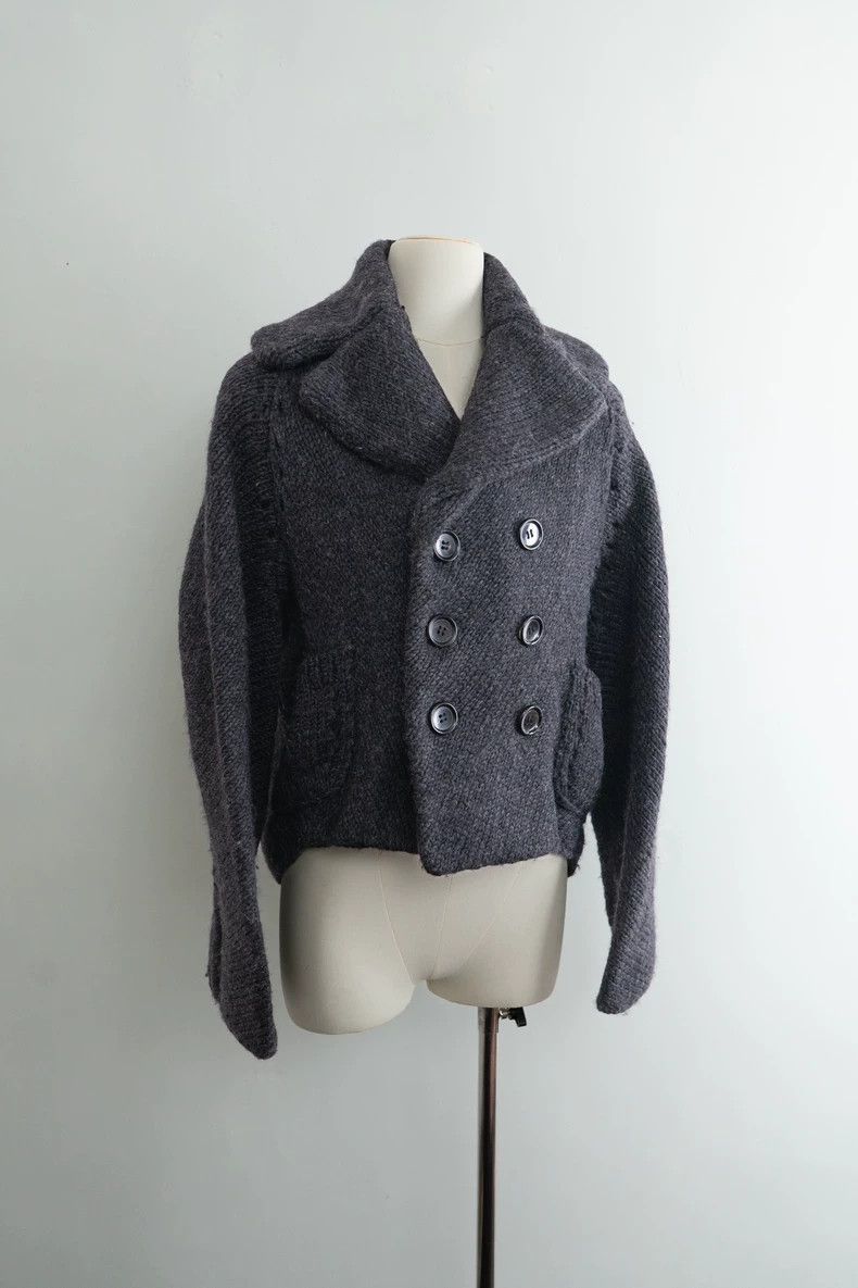 Comme des Garcons Comme des Garcons Lapel double-breasted cardigan wool swea Size M / US 6-8 / IT 42-44 - 6 Thumbnail