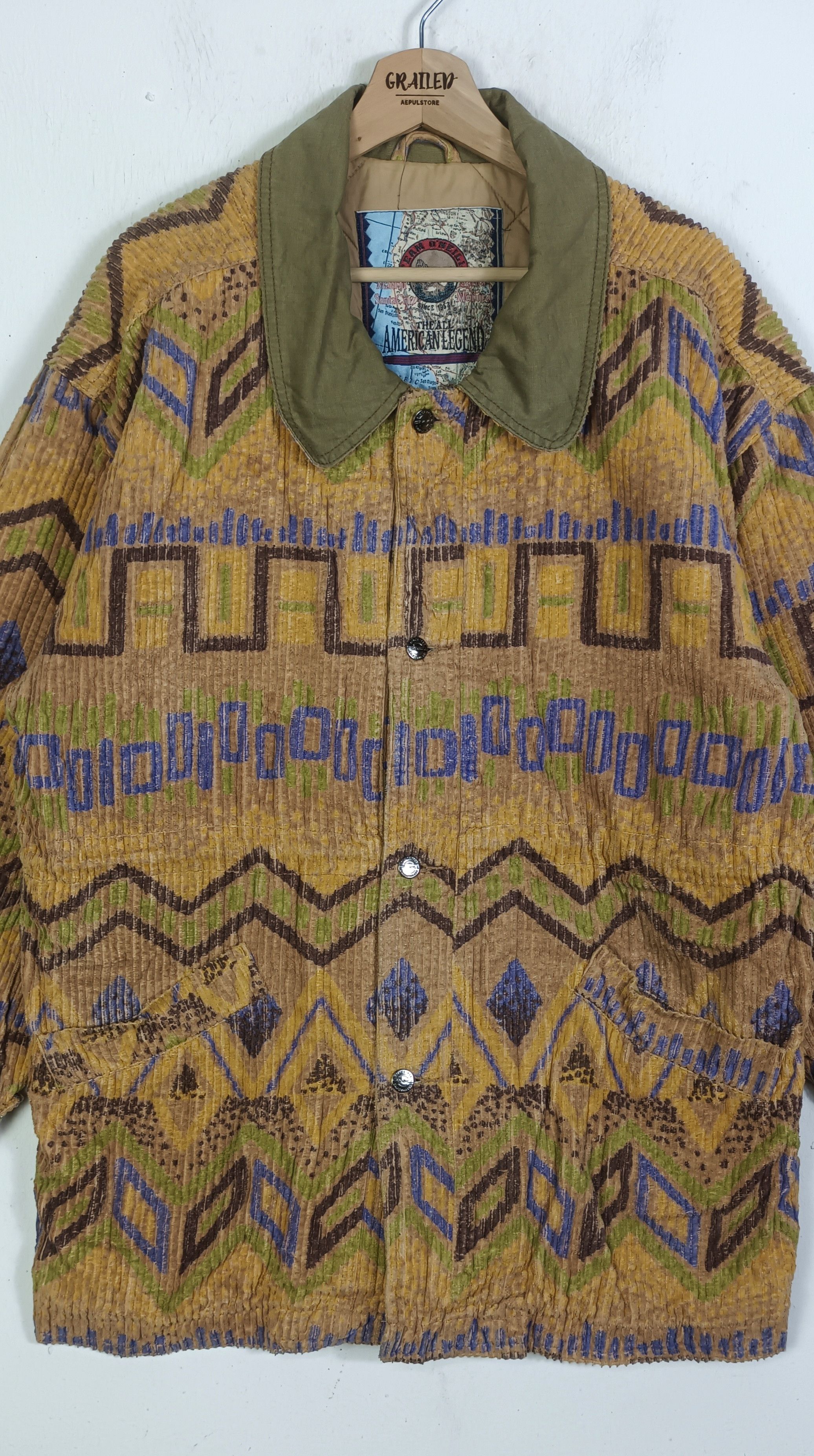 O'Neill Oneil American Lagend Navajo Corduroy Jacket Aztec Size US XL / EU 56 / 4 - 6 Thumbnail