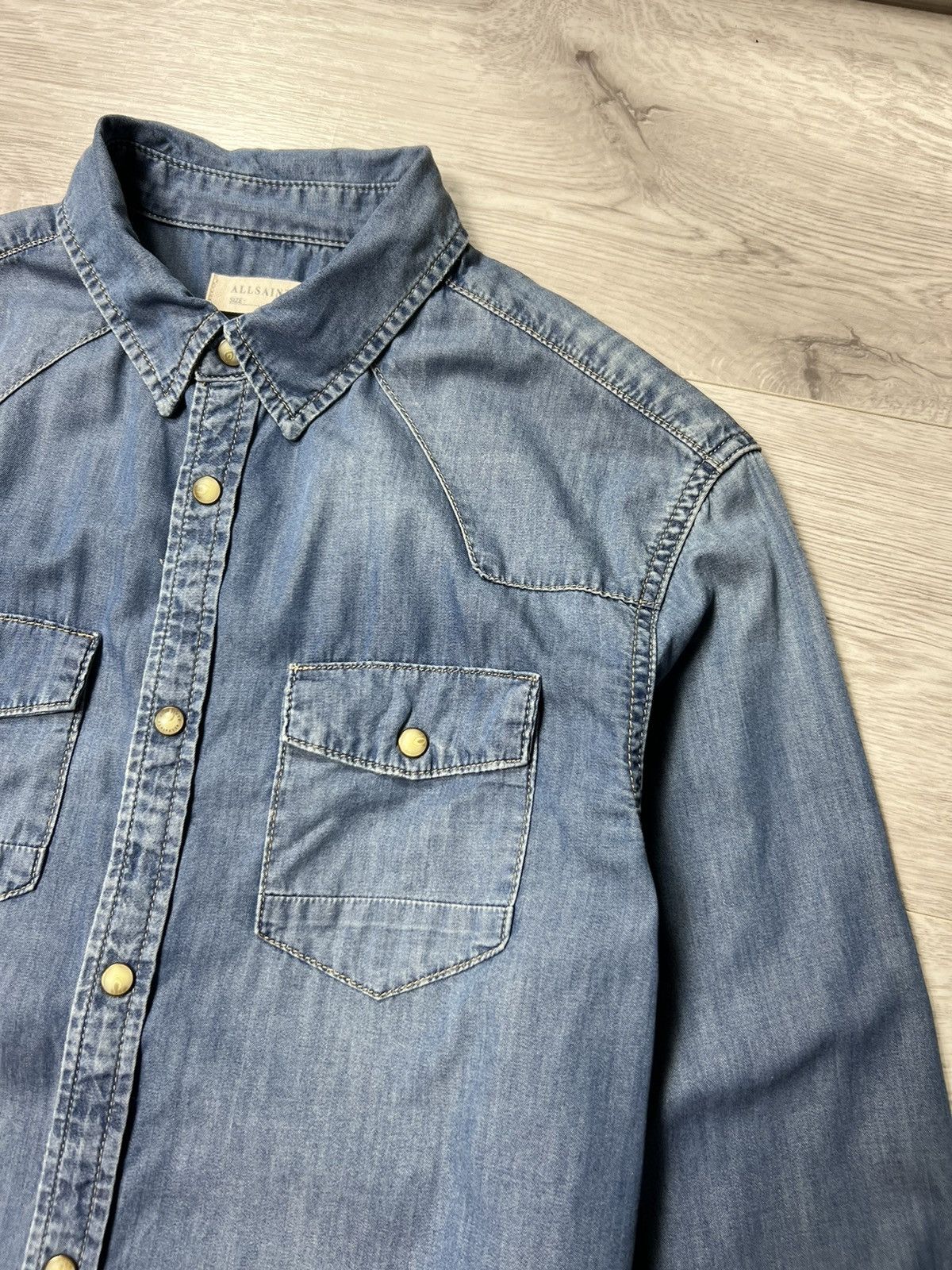 Allsaints Rare Allsaints Thirst Long Sleeve Shirt Button Up Size US S / EU 44-46 / 1 - 7 Thumbnail