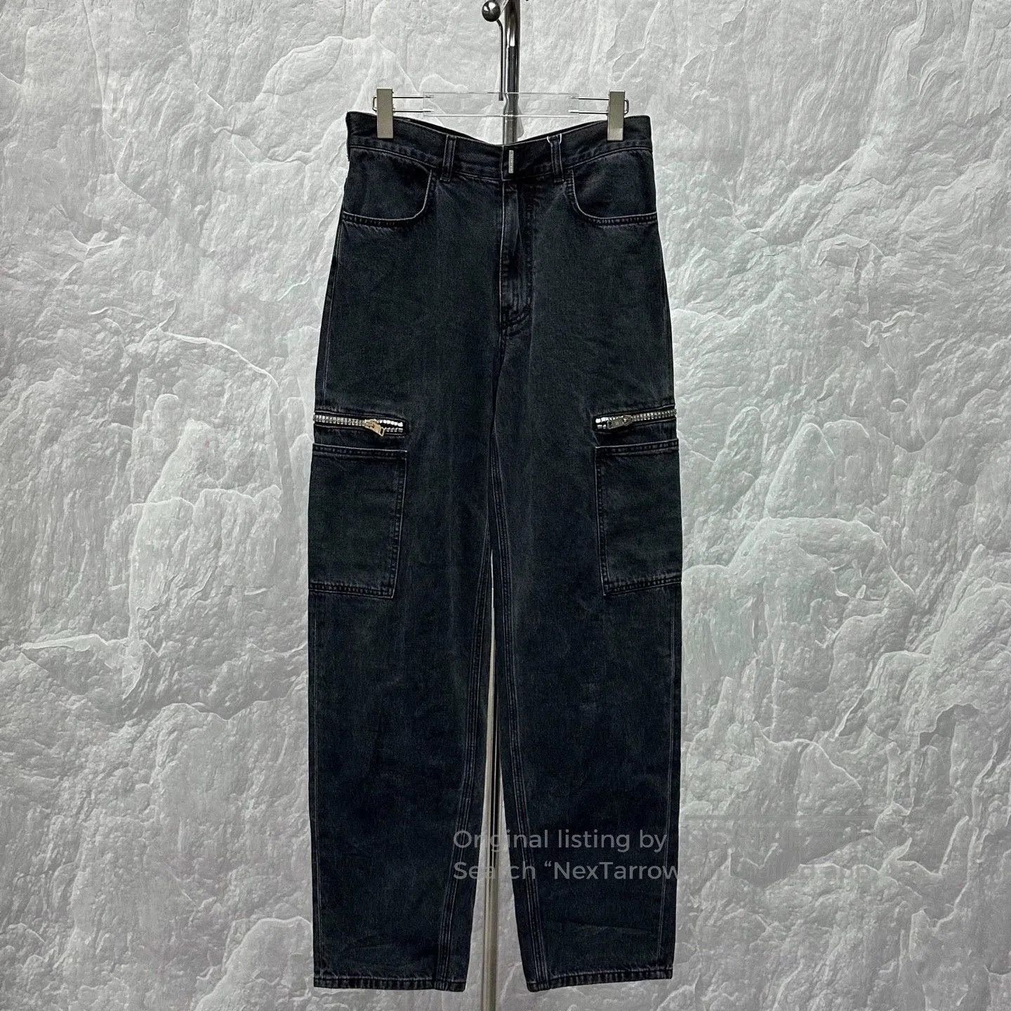 Givenchy new givenchy logo zip denim pants size 29. Size US 29 - 1 Thumbnail