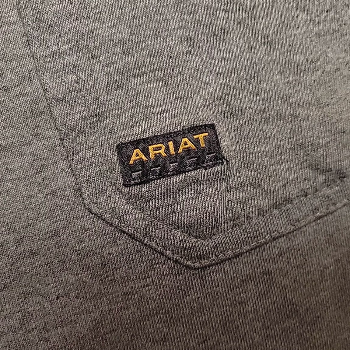 Ariat VINTAGE Ariat Rebar Shirt Mens L Gray Rebar Short Sleeve Pullover Crewneck Western TEE Size US L / EU 52-54 / 3 - 3 Thumbnail