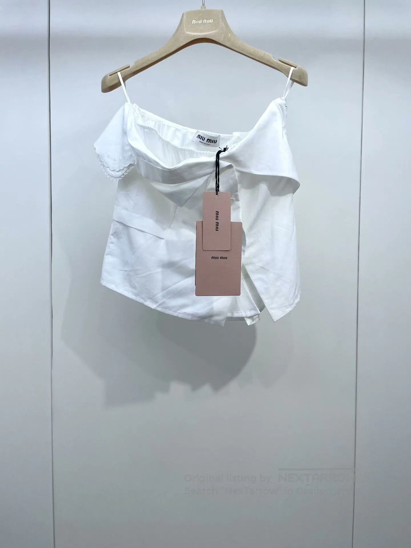 Miu Miu Miu Miu 25SS White Strapless Top. Size S / US 4 / IT 40 - 1 Thumbnail