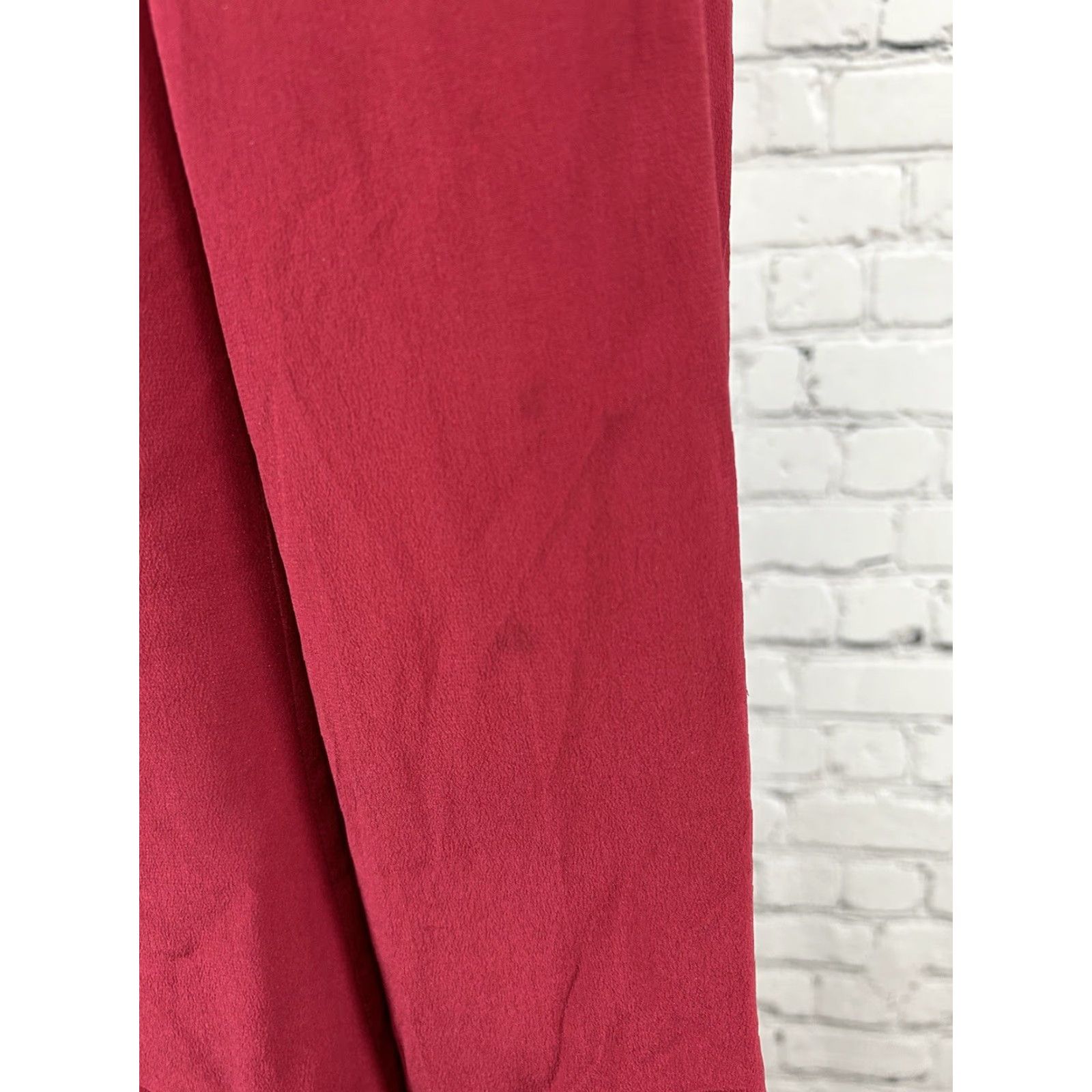 Vintage VINTAGE Hugo Buscati Milano Blazer Women Double-Breasted Red 100% Silk Peak Lapel Six-Button Three-Button Sleeve Lined WW? Size XL / US 12-14 / IT 48-50 - 6 Thumbnail