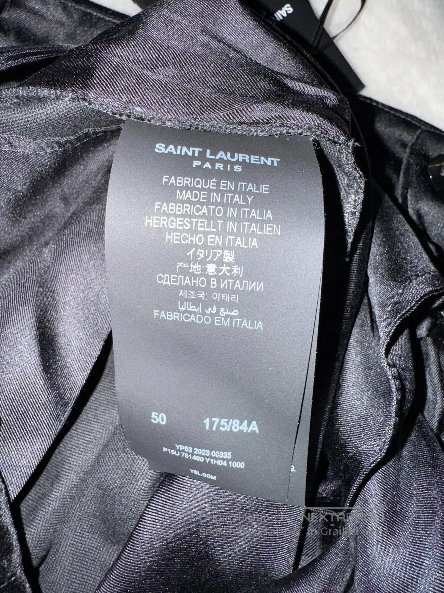 Saint Laurent Paris Saint Laurent 23 Show Velvet Smoking Trousers. Size US 34 / EU 50 - 4 Thumbnail