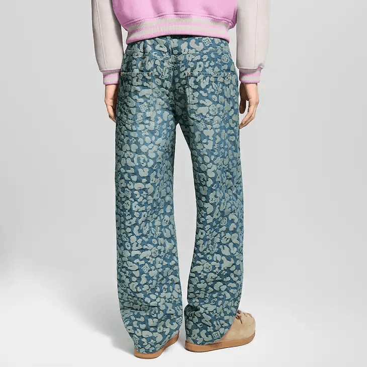 Louis Vuitton Jacquard Workwear Denim Trousers Size US 32 / EU 48 - 3 Thumbnail