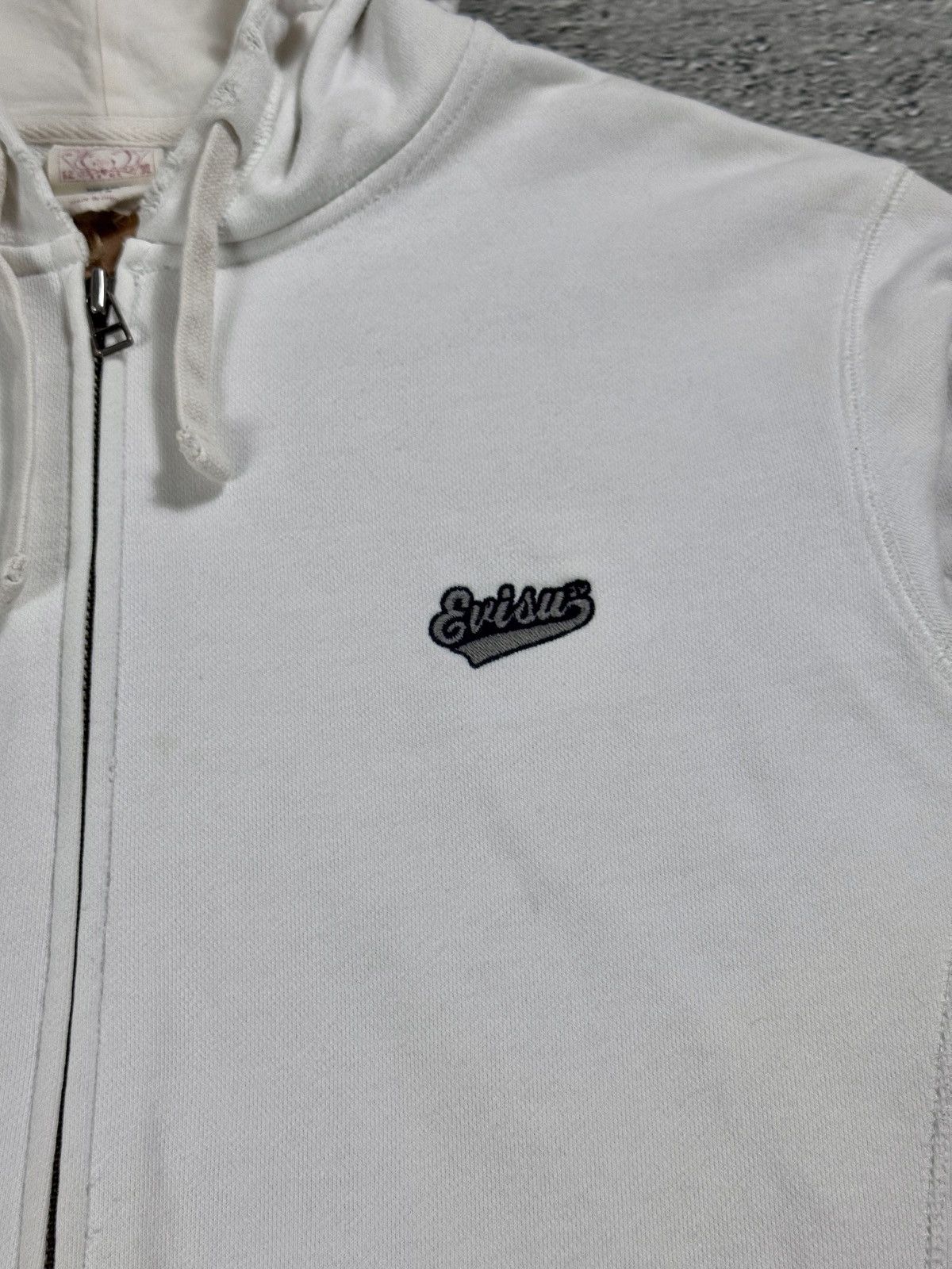 Evisu Evisu zip hoodie white vintage big logo seagull Y2K Size US M / EU 48-50 / 2 - 2 Thumbnail