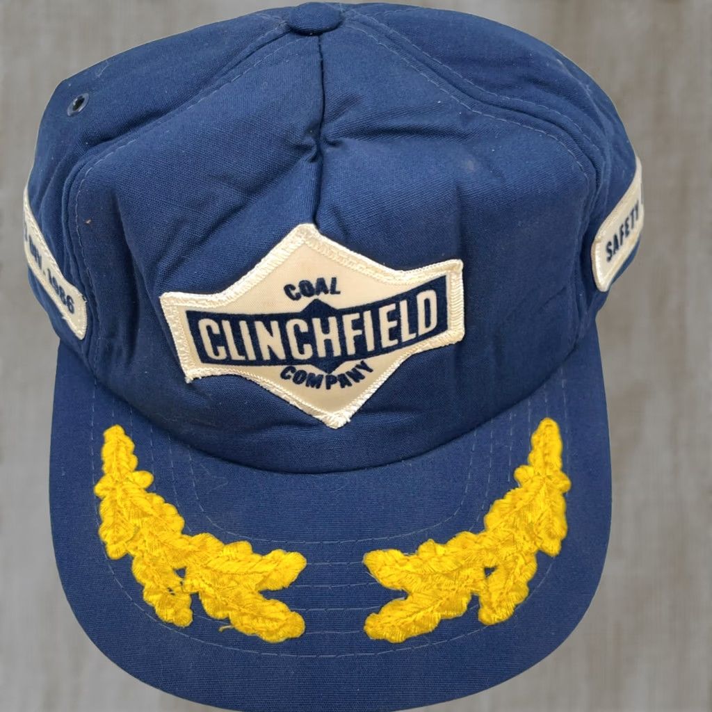 Coal VINTAGE Clinchfield Coal Trucker Hat Cap Patch Snap Back 80s 90s Leafs Mining Size ONE SIZE - 1 Thumbnail