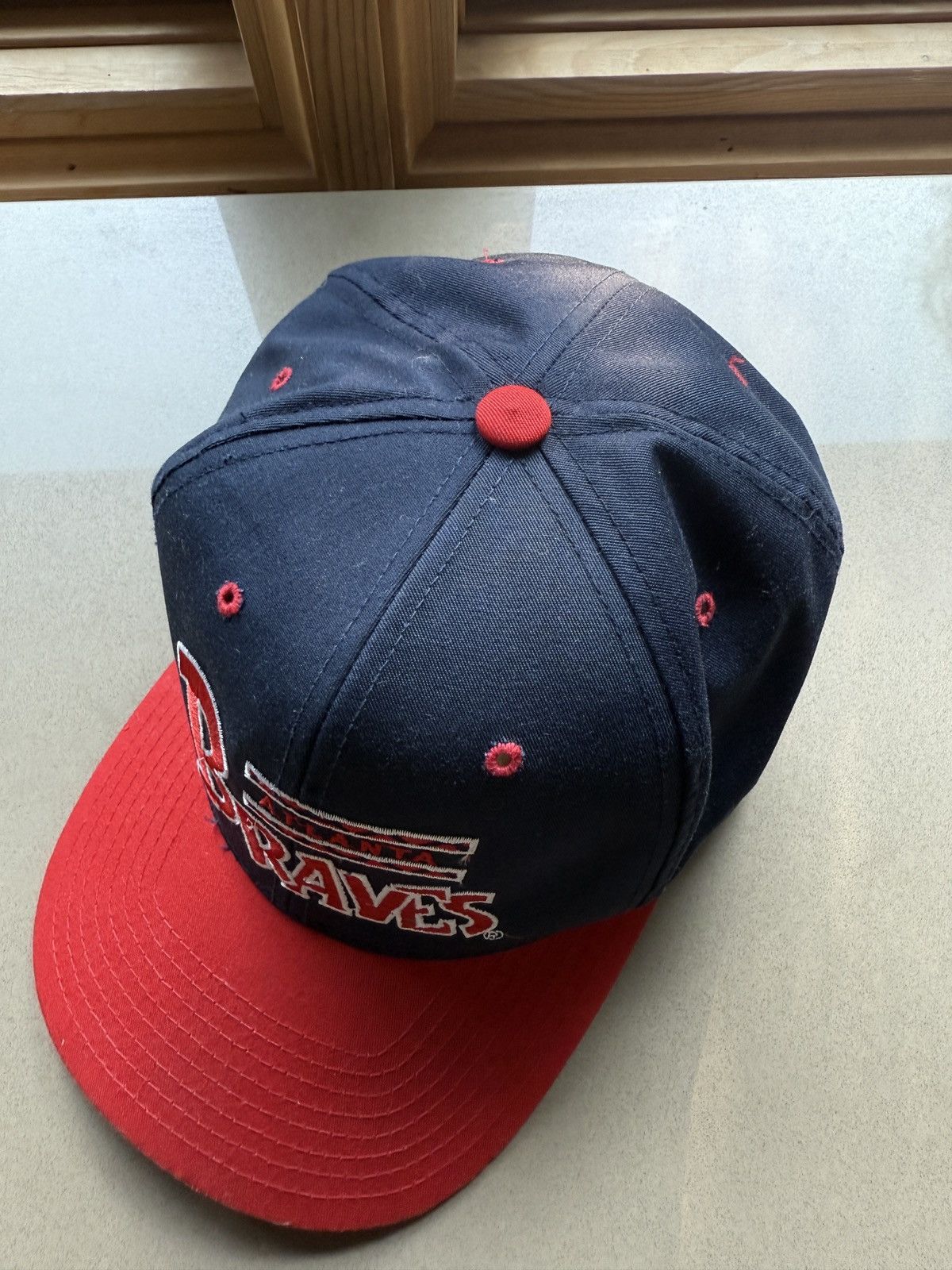 Vintage Vintage Atlanta Braves Snapback Embroidered Hat Size ONE SIZE - 3 Thumbnail