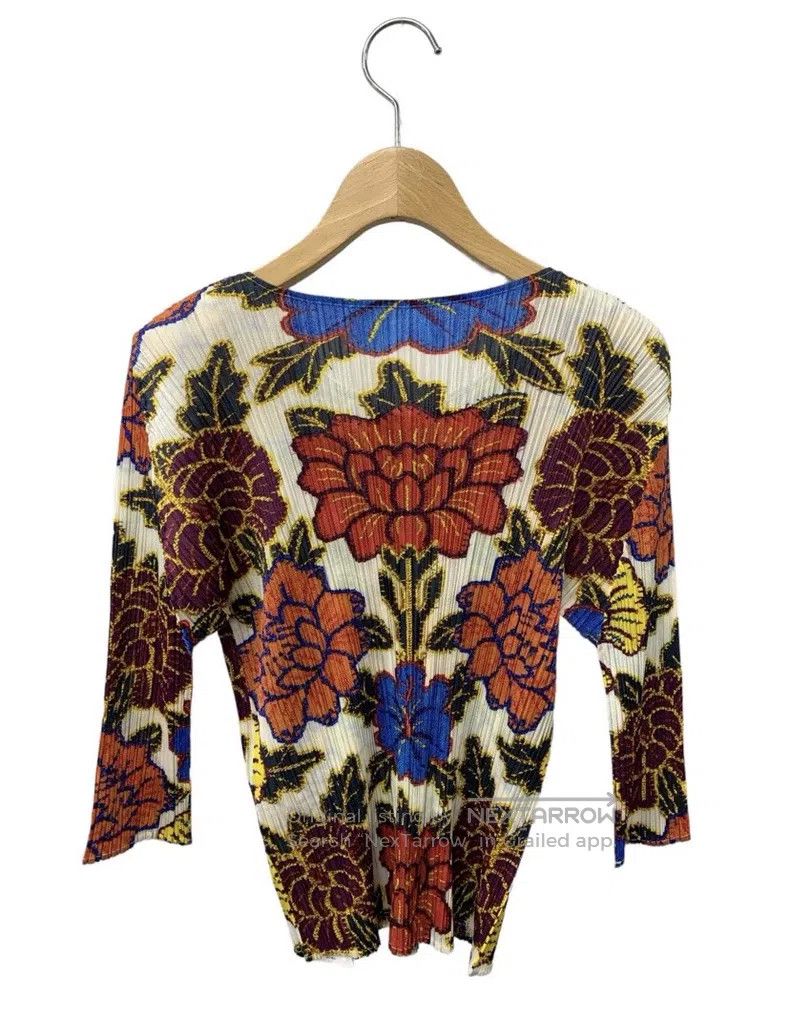 Issey Miyake Issey Miyake Color-Block Long-Sleeve Top Size L / US 10 / IT 46 - 2 Thumbnail