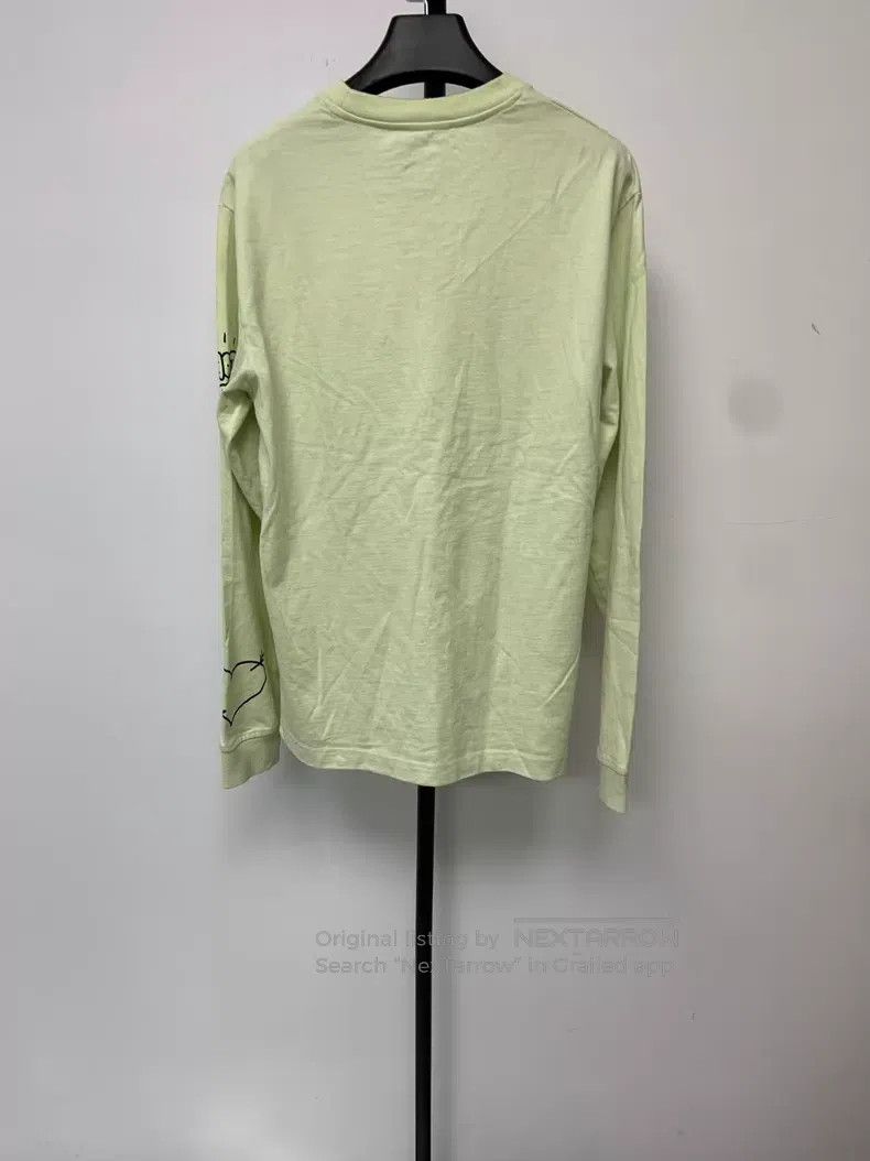Acne Studios Acne Studios Graffiti crewneck long-sleeve T-shirt, green Size US XS / EU 42 / 0 - 2 Thumbnail