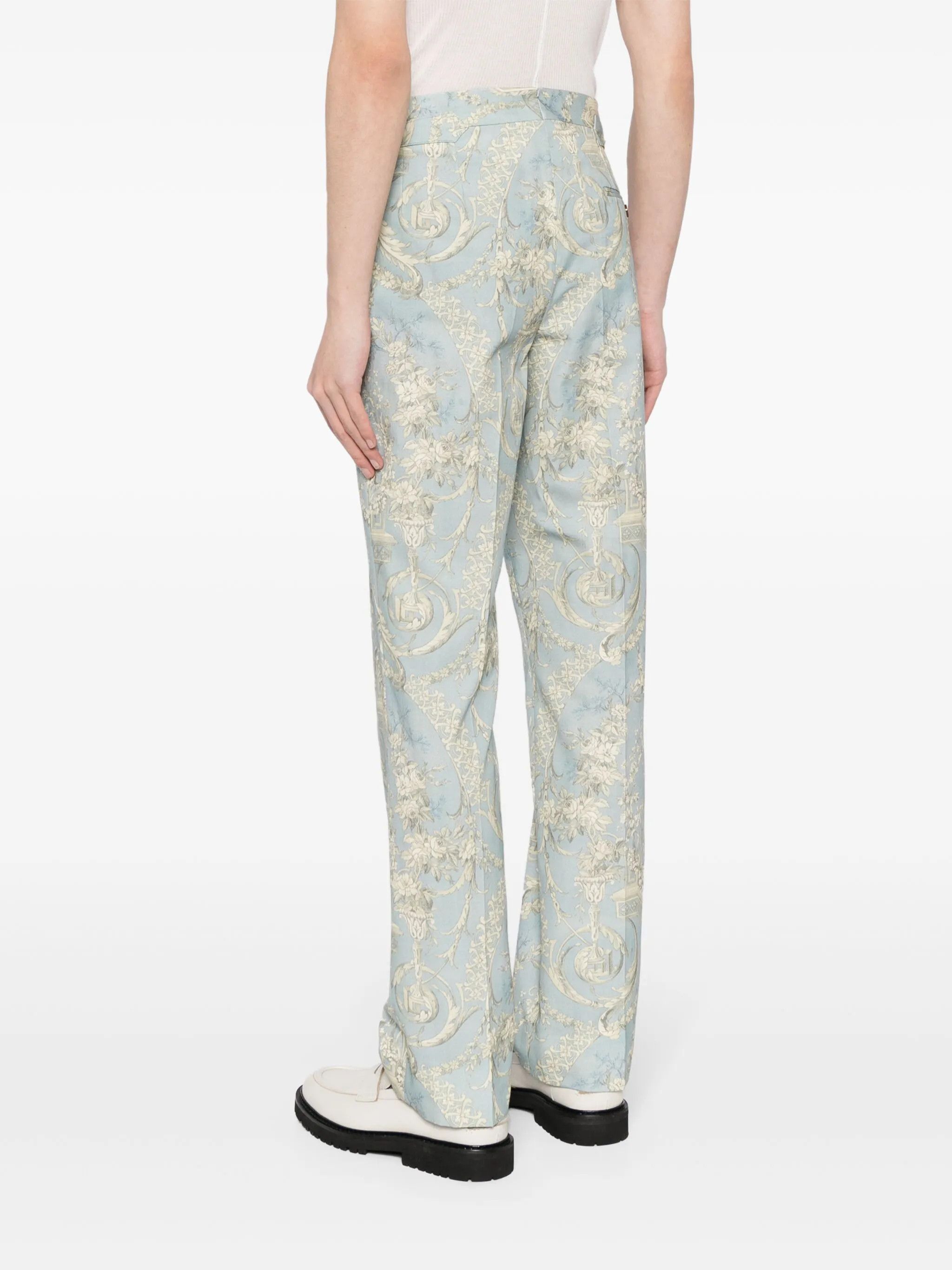 Vivienne Westwood o1f1d3z0525 Sang Trousers in Light Blue/Gold Size US 30 / EU 46 - 4 Thumbnail
