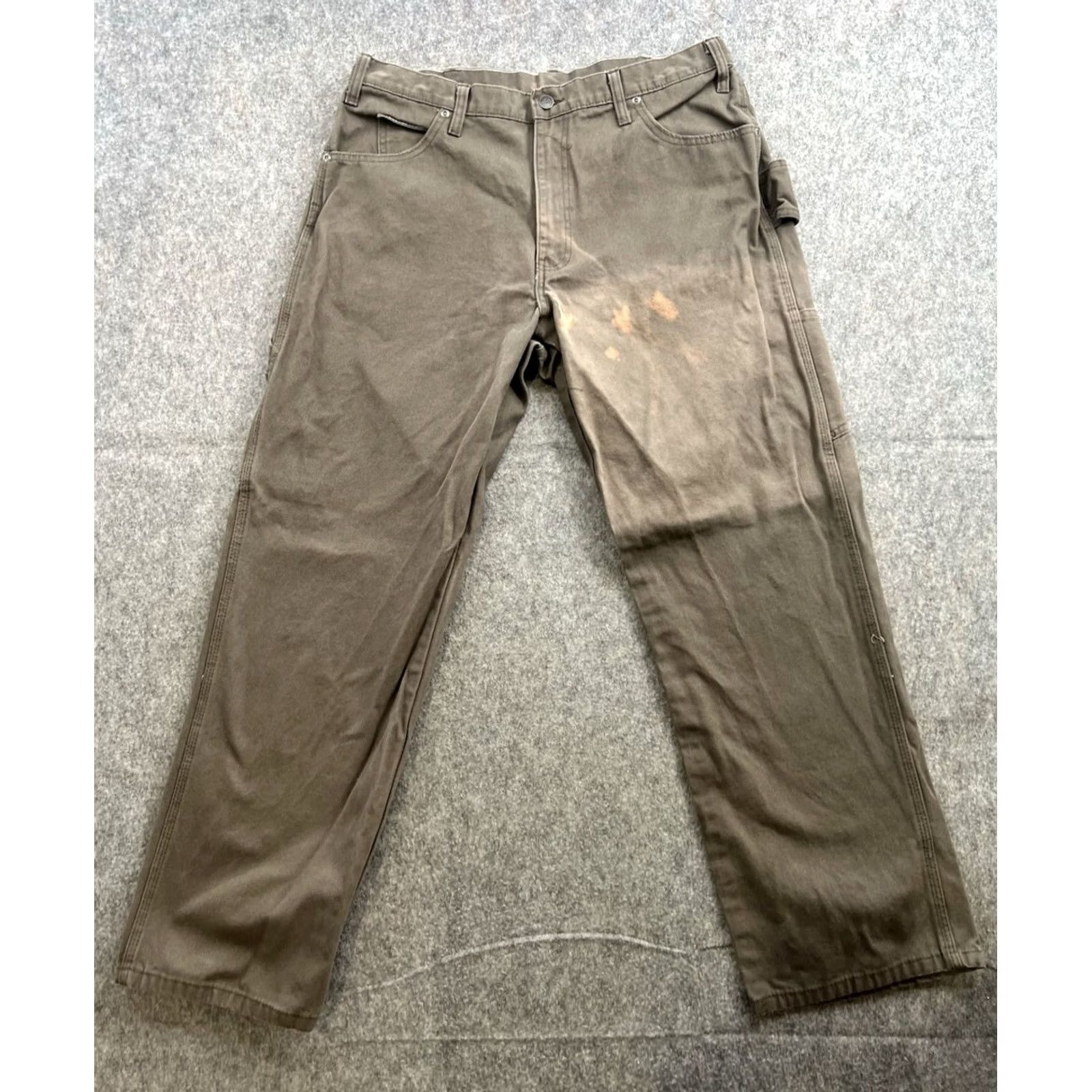 Dickies Dickies Cargo Pants Men's Brown Distressed Work Jeans Carpenter 36x30 Baggy? Size US 36 / EU 52 - 2 Thumbnail