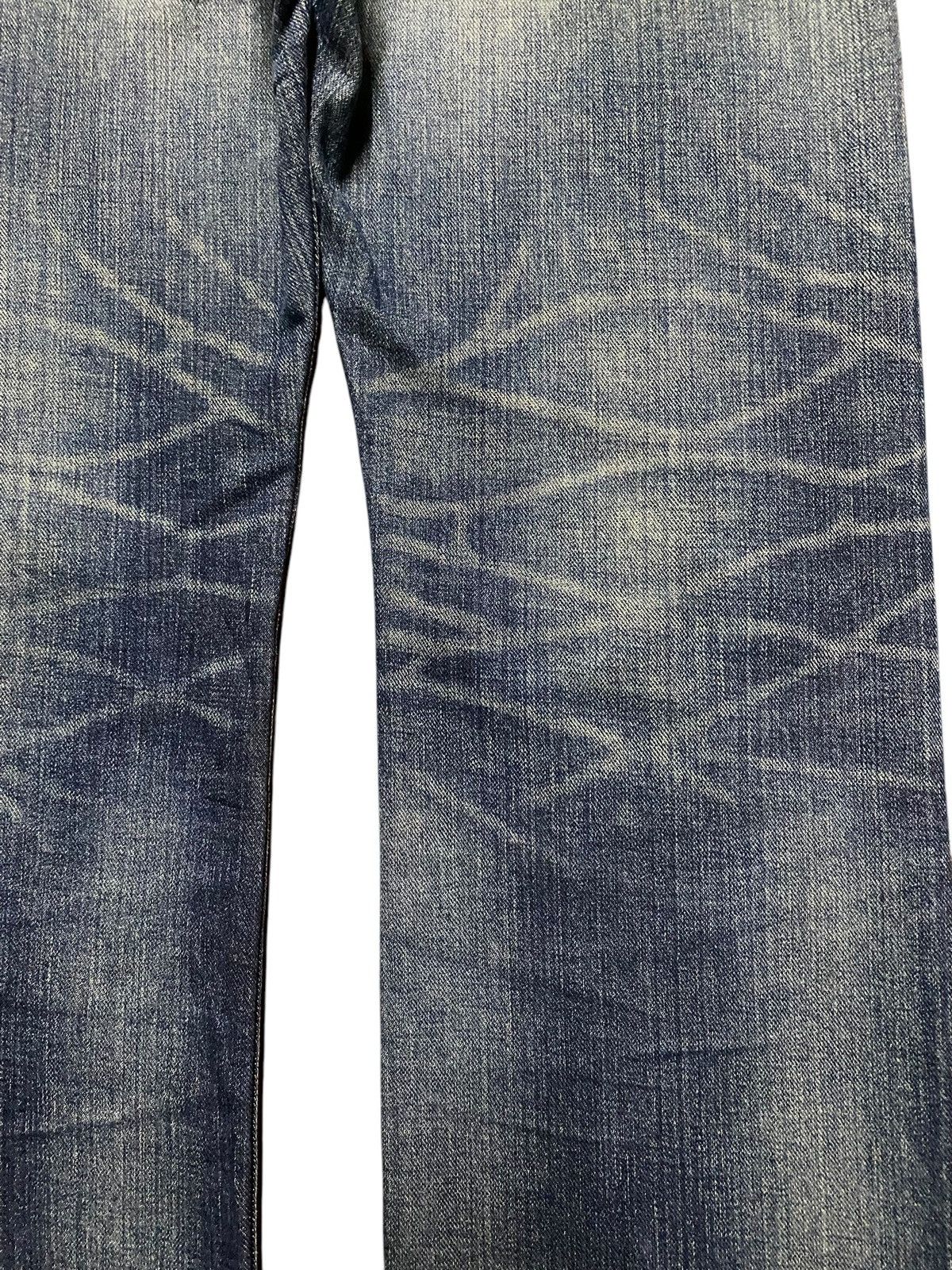 Japanese Brand Vintage Edwin 403 XV Mud Wash Distressed Loose Jeans Size US 34 / EU 50 - 10 Thumbnail