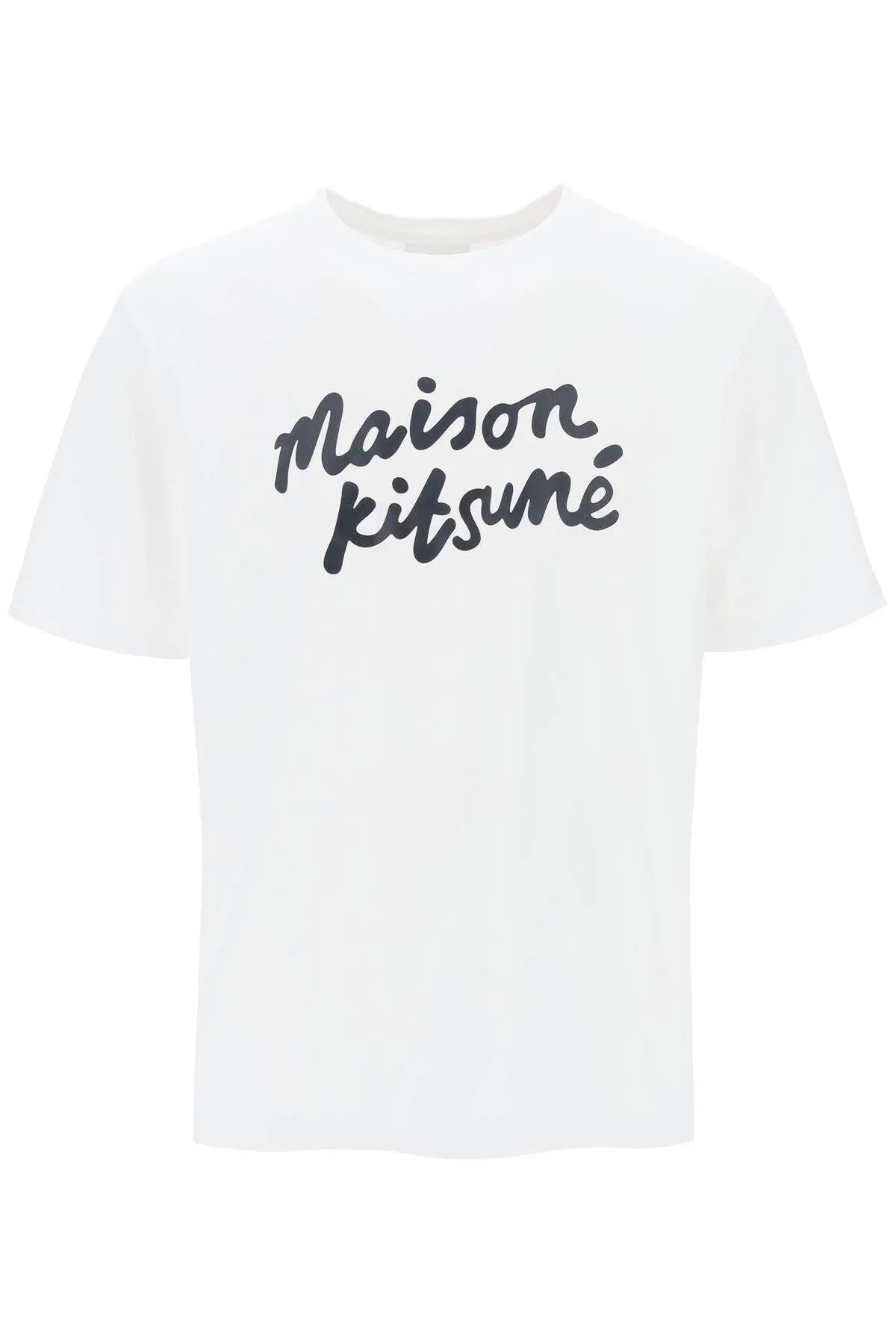 Image of Maison Kitsune O1S22I1N0324 Logo T-Shirt In White, Men's (Size Small)