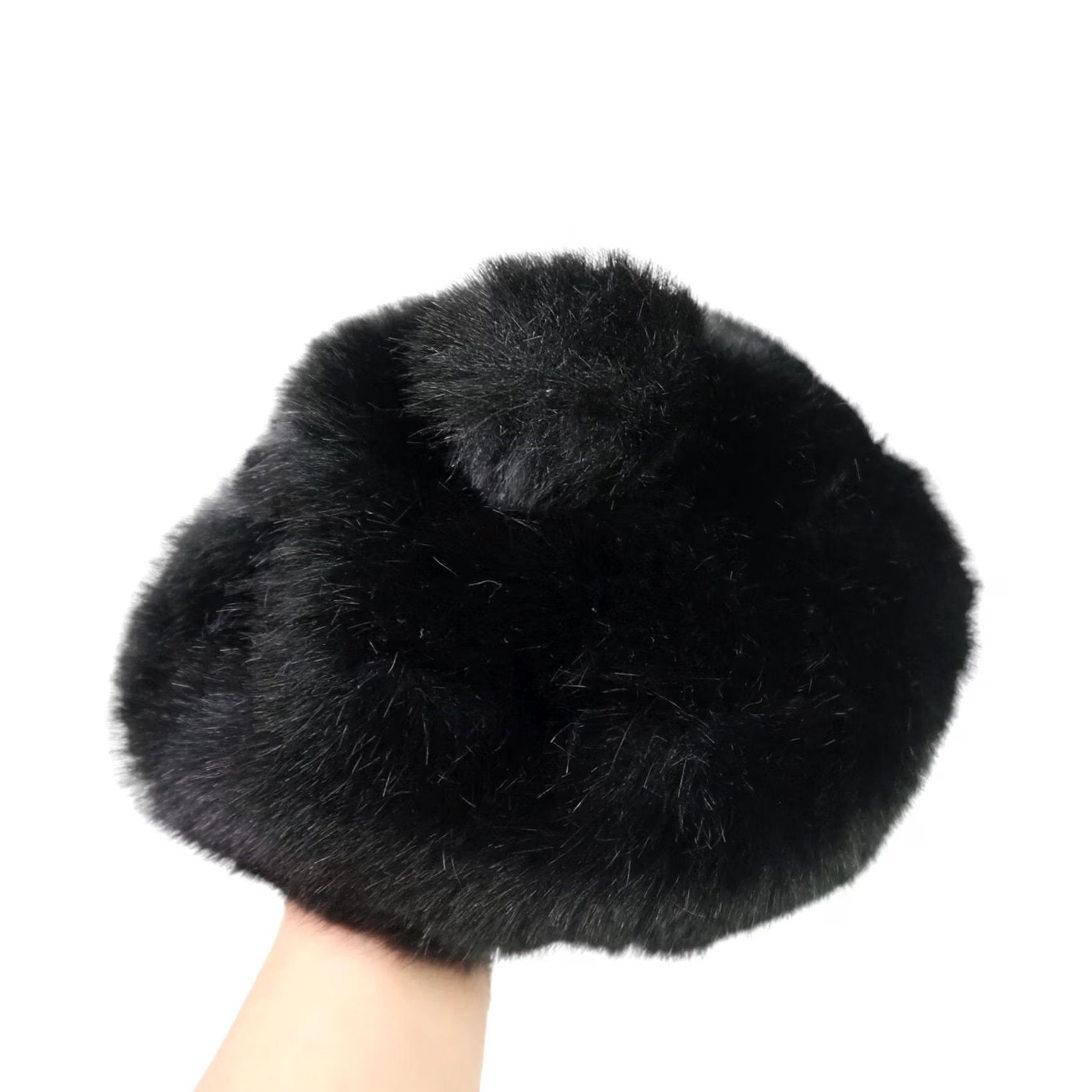 Vintage VINTAGE 60s Jacoll black faux fur beret hat bobble Women Size ONE SIZE - 5 Thumbnail