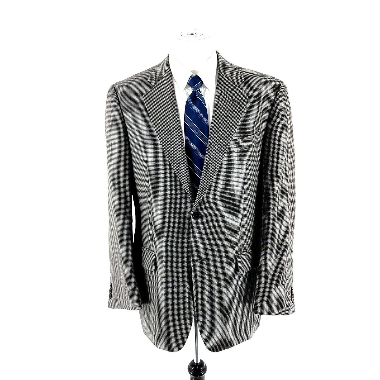 Joseph Abboud Joseph Abboud Textured Silk Wool 2 Button Sport Coat 40R Or Size 40R - 4 Thumbnail