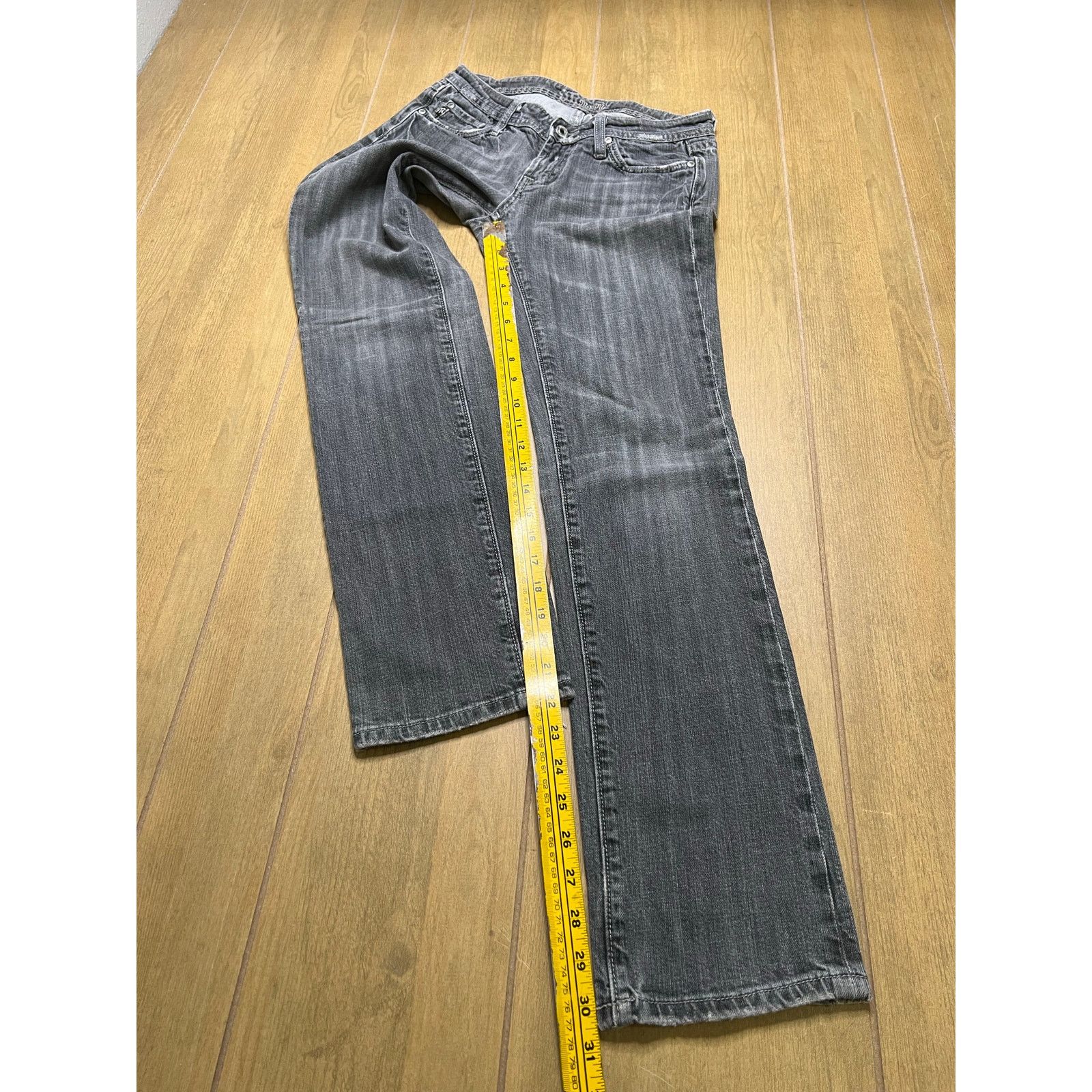 Miss Me MISS ME SKINNY GRAY JEANS RHINESTONE SZ 28 Y2K LOW RISE Size 28" / US 6 / IT 42 - 11 Thumbnail