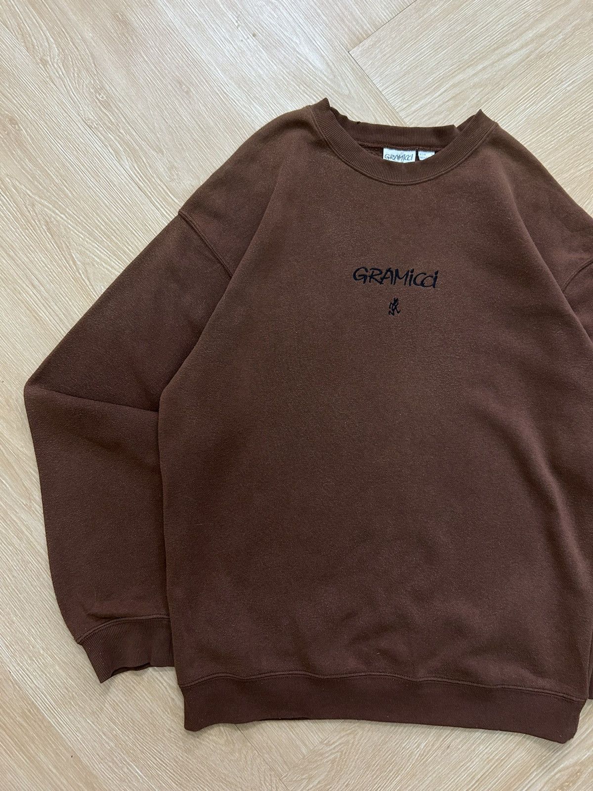 Designer × Grailed × Japanese Brand Vintage Gramicci crewneck sweatshirt centre logo Size US L / EU 52-54 / 3 - 3 Thumbnail