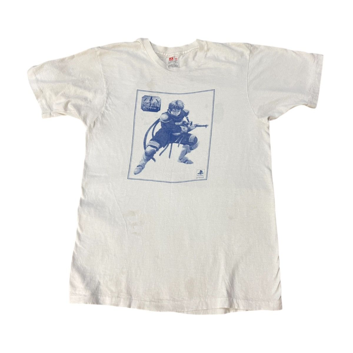 Vintage Vintage 90s Arch the Lad Playstation Japan Promo T-Shirt Size US M / EU 48-50 / 2 - 1 Thumbnail
