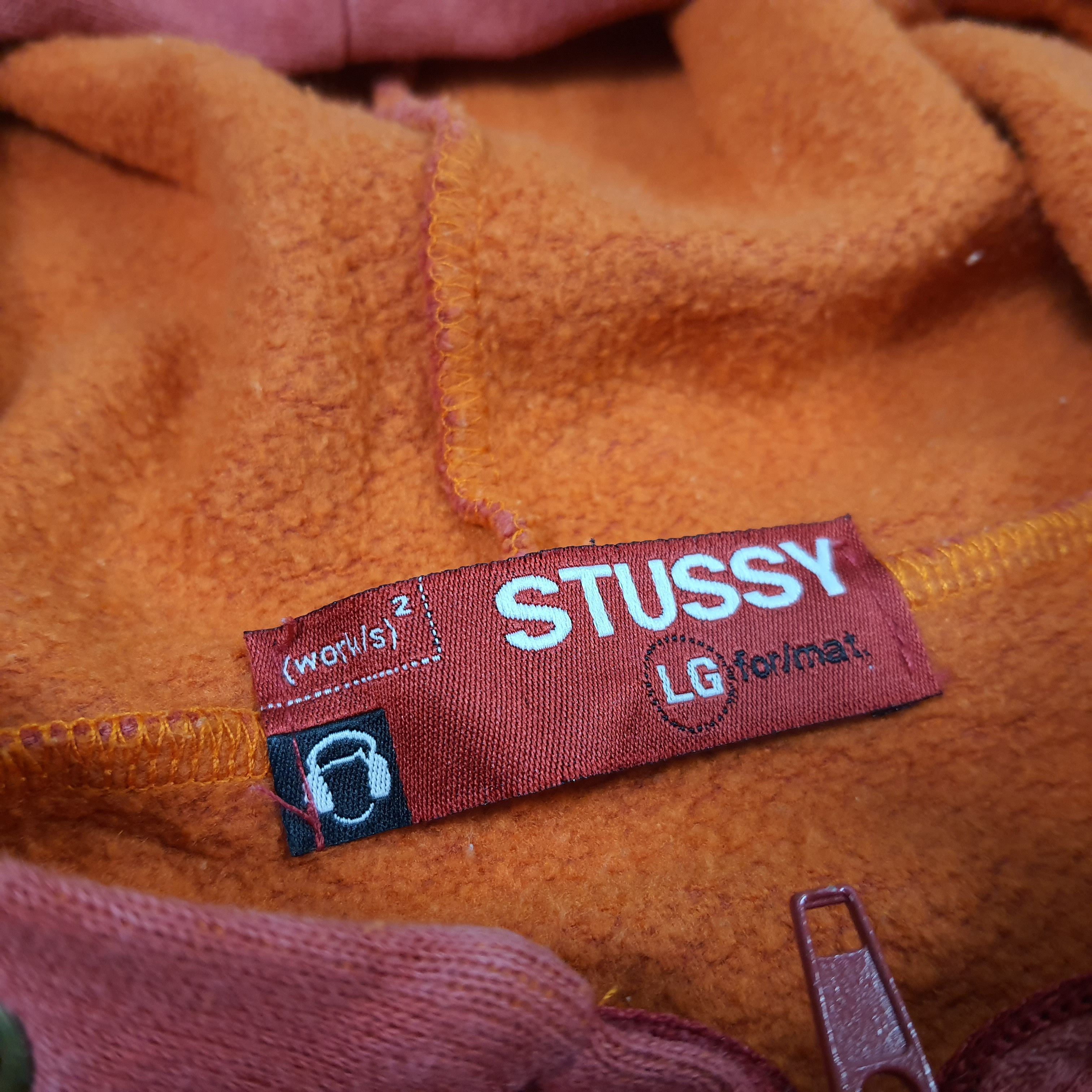 Stussy × Vintage Vintage Stussy LG Custom Zipper Hoodie Size US XL / EU 56 / 4 - 6 Thumbnail