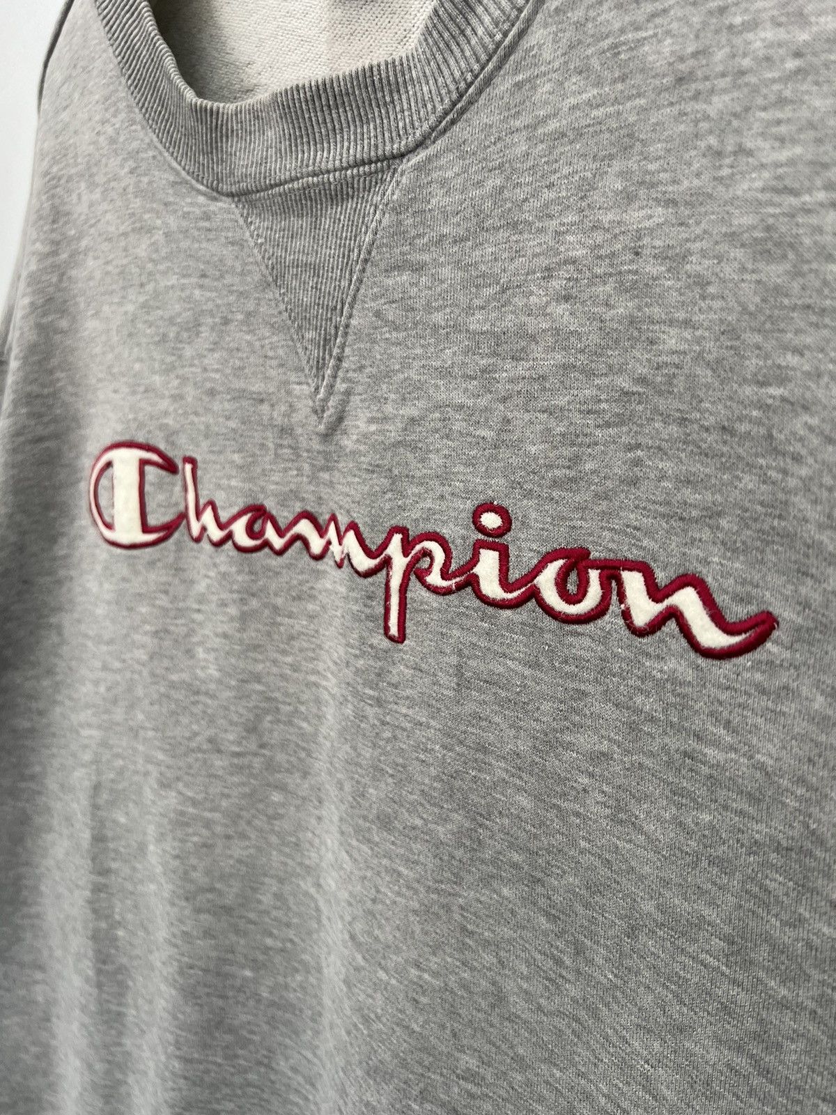 Champion × Vintage 🔥 VINTAGE Y2K CHAMPION HYPE EMBROIDED BIG LOGO SWEARSHIRT Size US XL / EU 56 / 4 - 6 Thumbnail