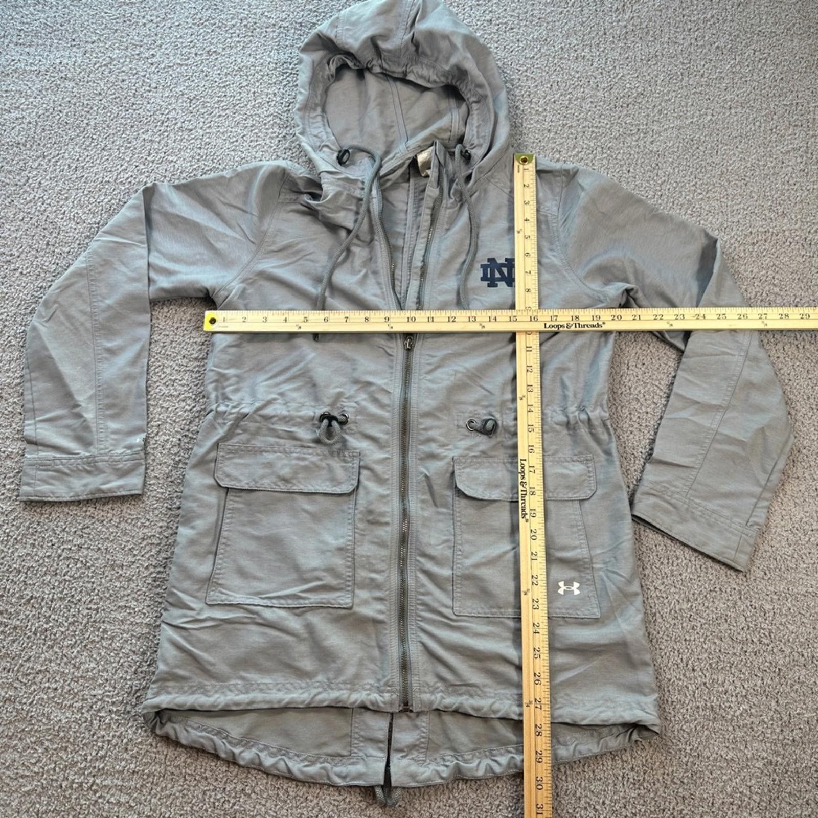 Under Armour Under Armour Notre Dame Fighting Irish Womens Anorak Jacket Size M / US 6-8 / IT 42-44 - 3 Thumbnail