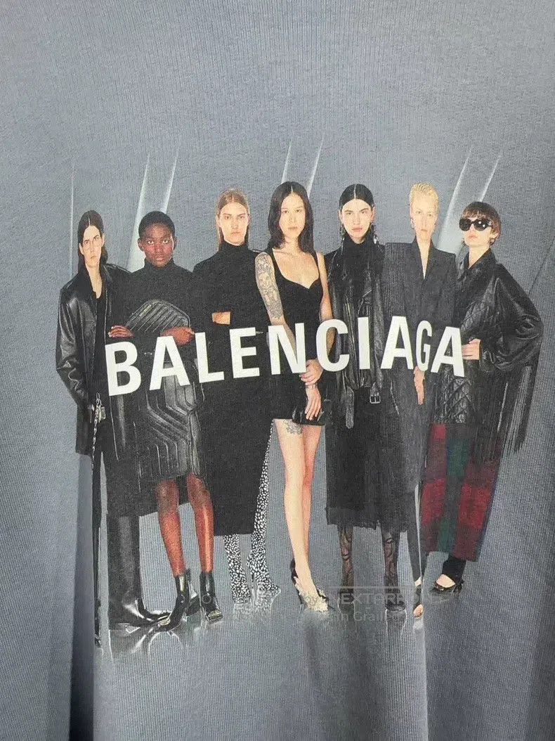 Balenciaga Balenciaga Haze Blue Logo Hoodie Size US S / EU 44-46 / 1 - 3 Thumbnail