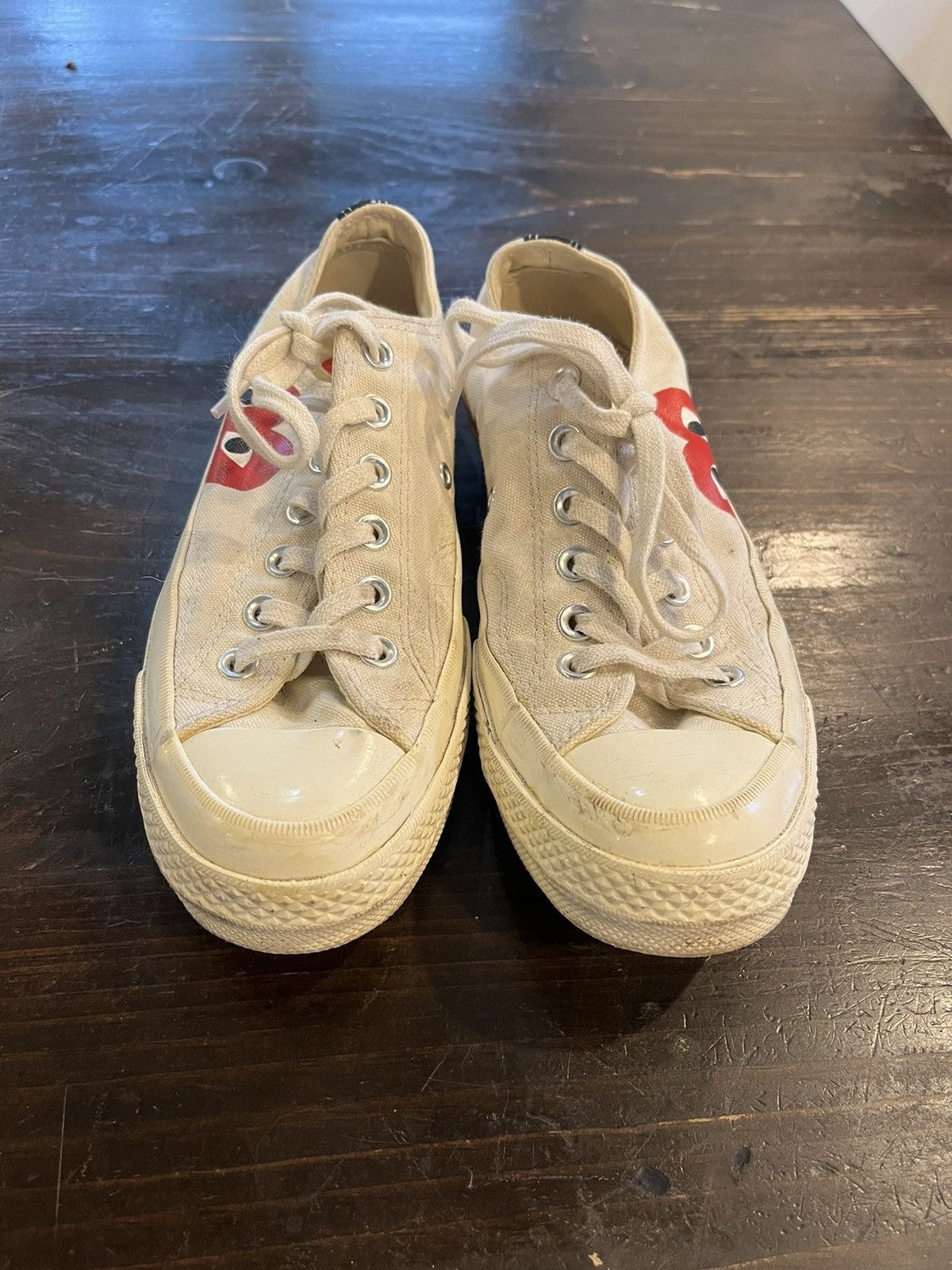 Comme des Garcons × Converse CDG Low Top Converse Size US 7 / IT 37 - 3 Thumbnail
