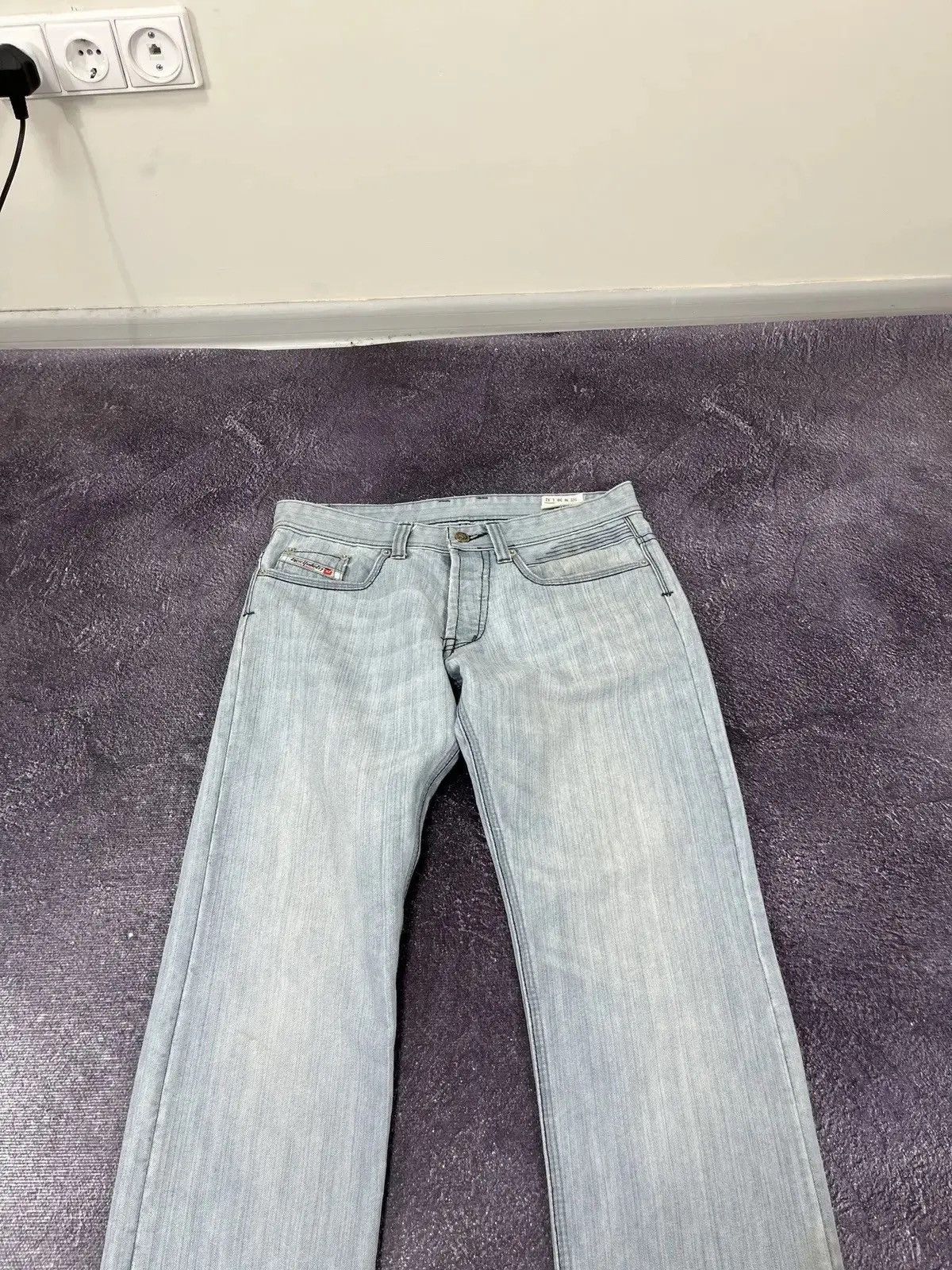 Diesel × Vintage Vintage Diesel Sky Brand Y2K Light Blue Avant Garde Jeans Size US 30 / EU 46 - 6 Thumbnail