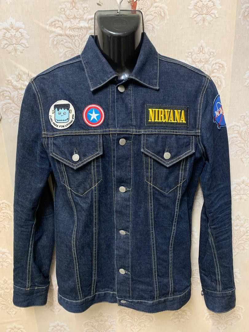 URBAN RESEARCH DOORS URBAN RESEARCH TRUCKER DENIM JACKET WITH PATCHES Size US M / EU 48-50 / 2 - 7 Thumbnail