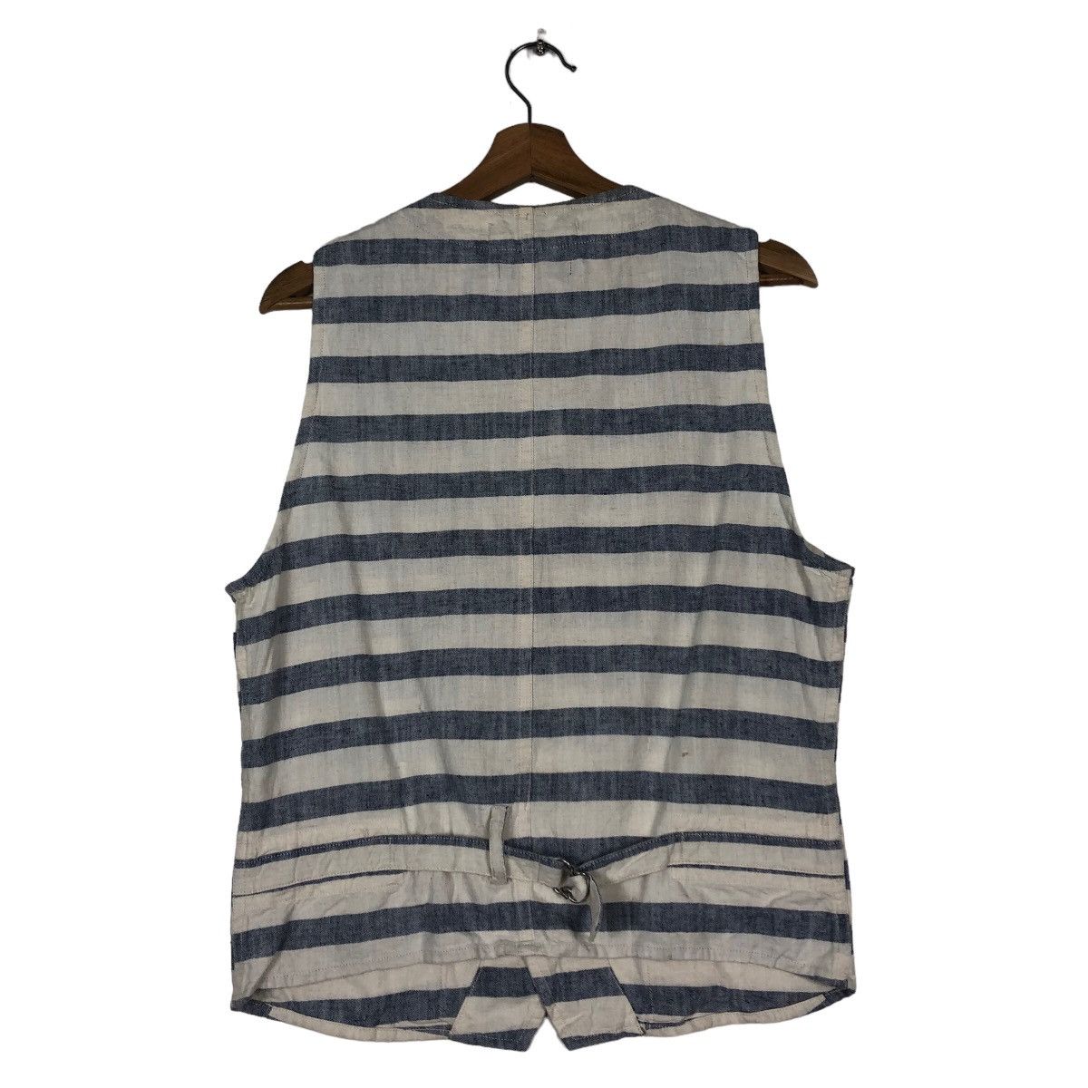 Issey Miyake 🔥Striped Design Tank Top Sleeveless Hoodie Jacket Ships Size US M / EU 48-50 / 2 - 8 Thumbnail