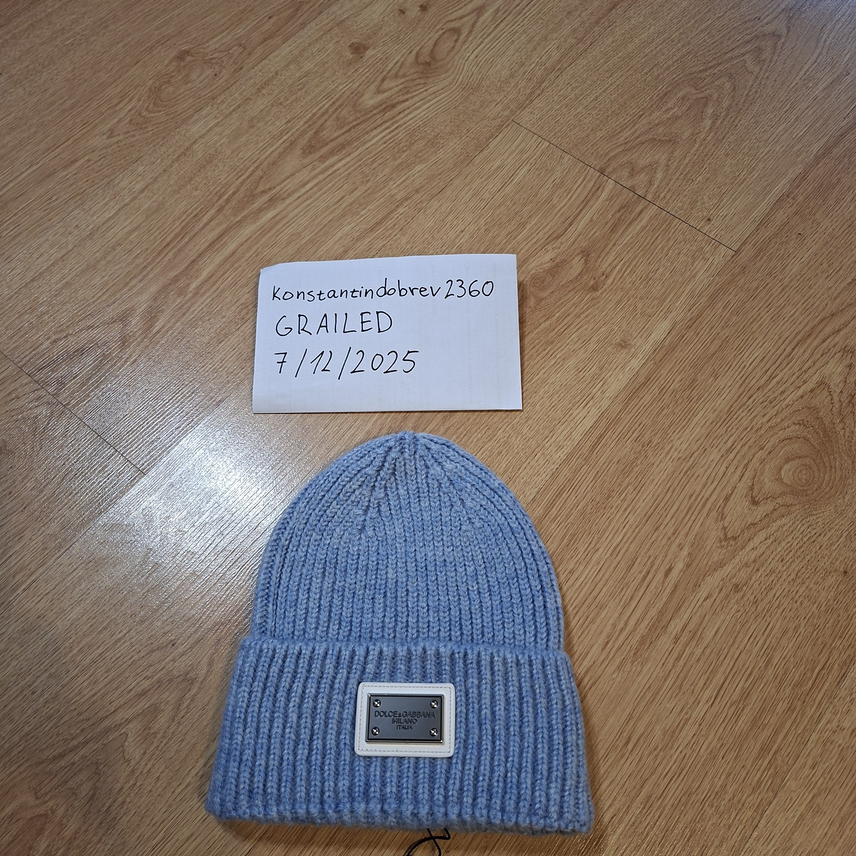 Dolce & Gabbana Dolce Gabbana light blue hat Size ONE SIZE - 2 Thumbnail