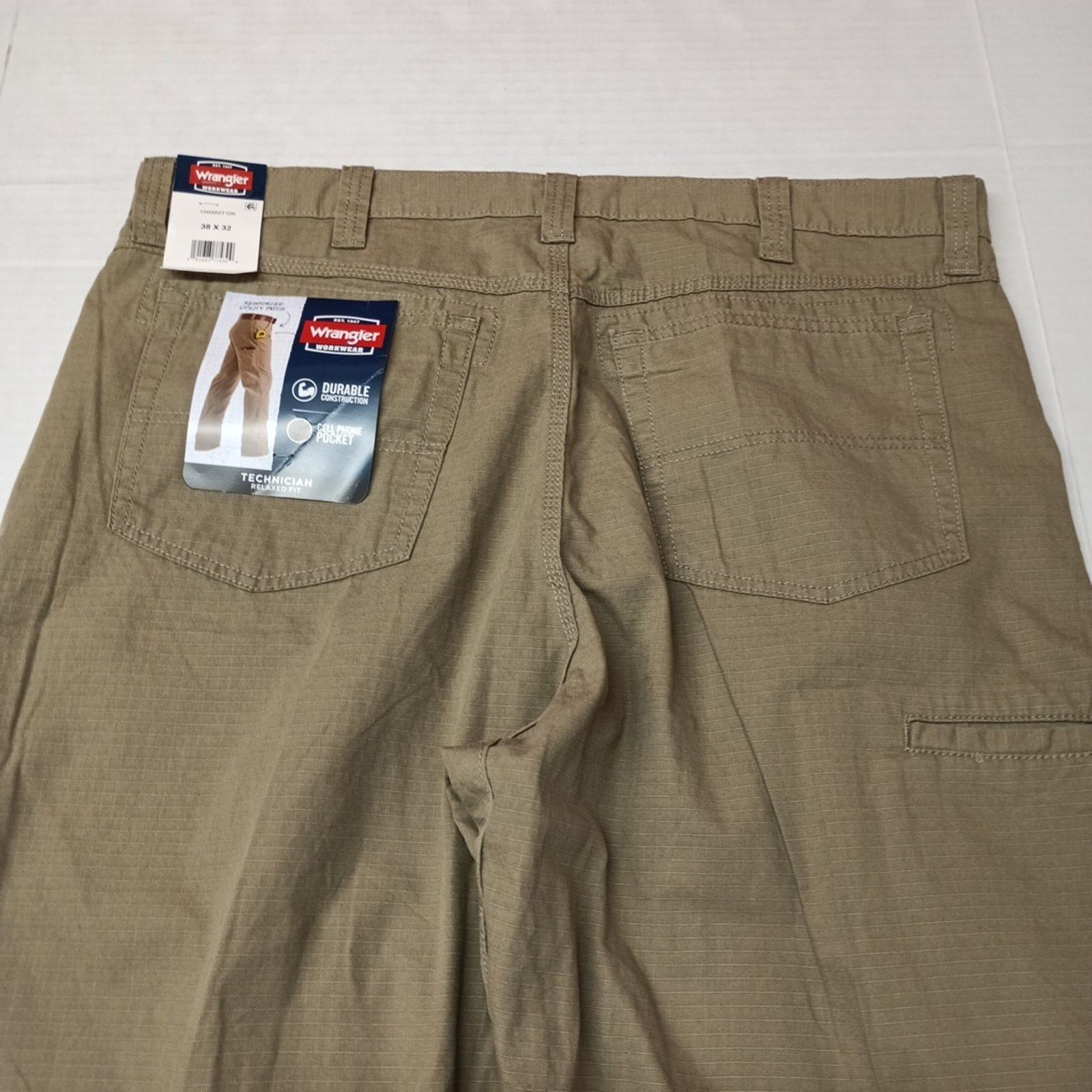Wrangler Wrangler Technician Ripstop Pants Men's 38x32 Dark Khaki Size US 38 / EU 54 - 7 Thumbnail