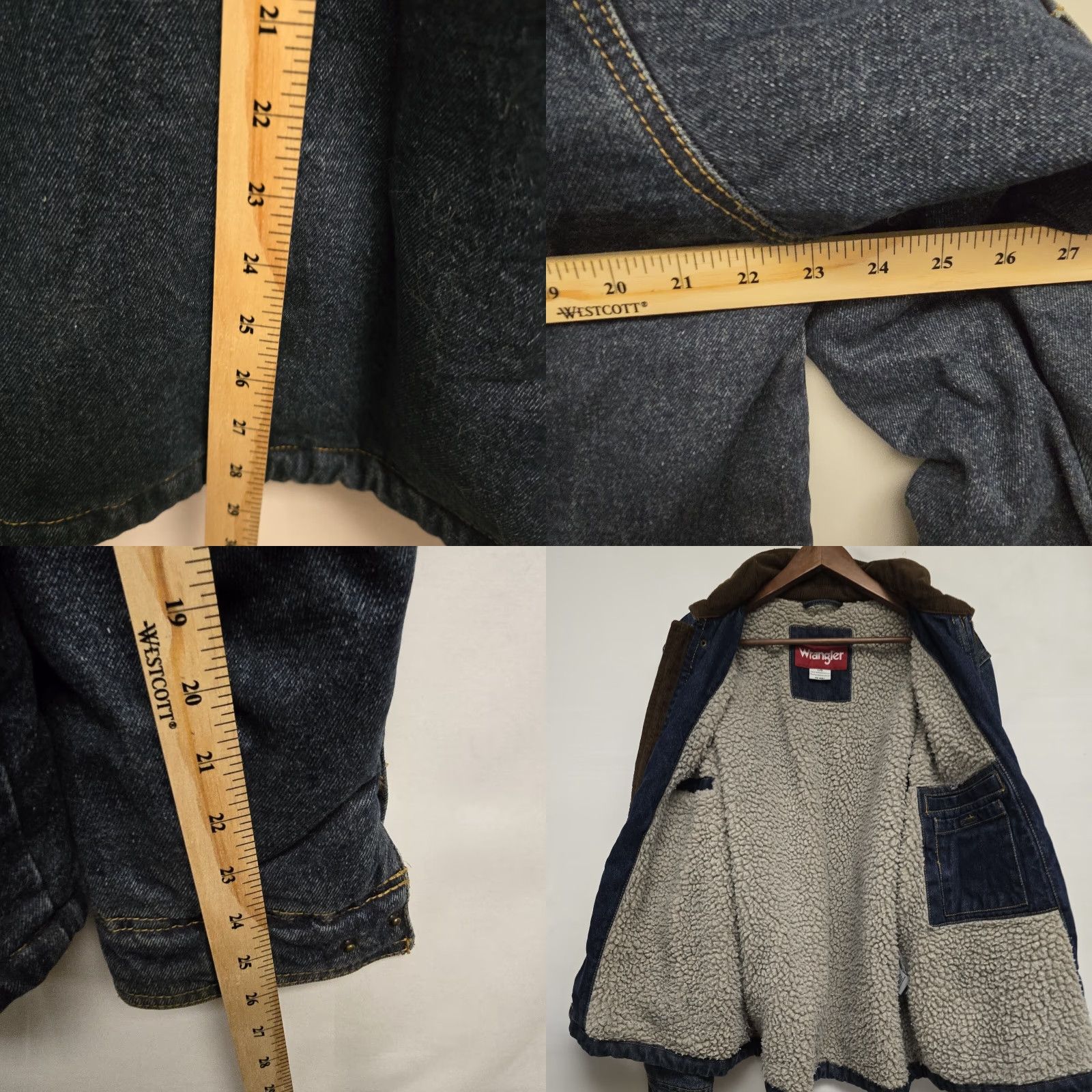 Wrangler Wrangler Denim Jacket Men’s L Blue Lined Sherpa Corduroy Collar Western 90s Jean Jacket Mens Size US L / EU 52-54 / 3 - 8 Thumbnail
