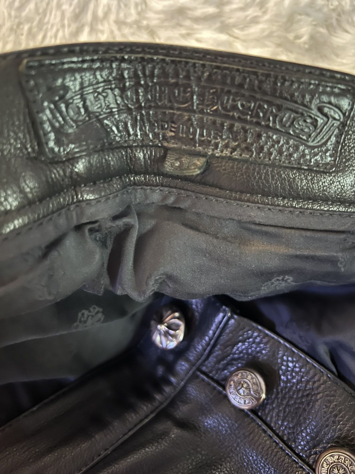 Chrome Hearts Chrome Hearts Double Knee Carpenter Leather Pants Size US 36 / EU 52 - 7 Thumbnail