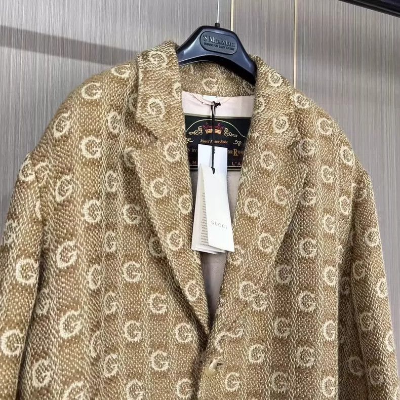 Gucci Gucci Full-print jiccard wool coat 2501-Nextarrow Size US M / EU 48-50 / 2 - 6 Thumbnail