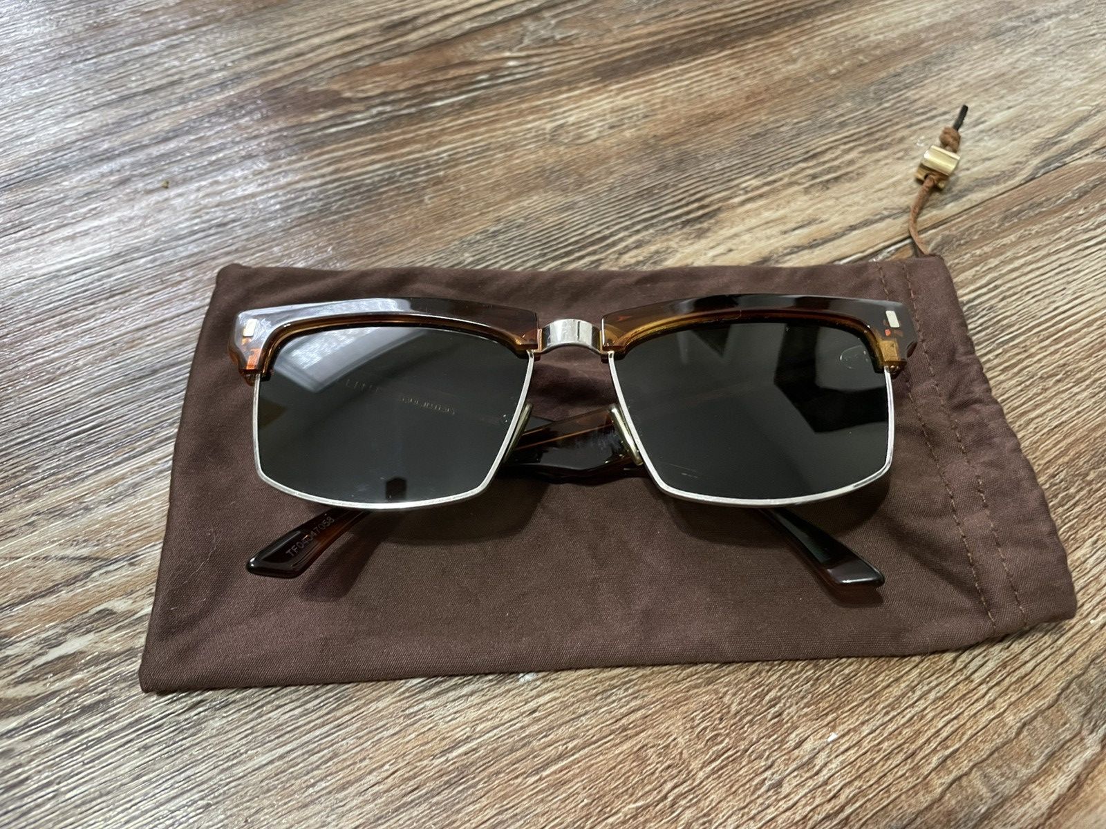 Celine CL40054U Mineral Havana Tortoise Cat Eye Half Rim Sunglasses Size ONE SIZE - 1 Thumbnail