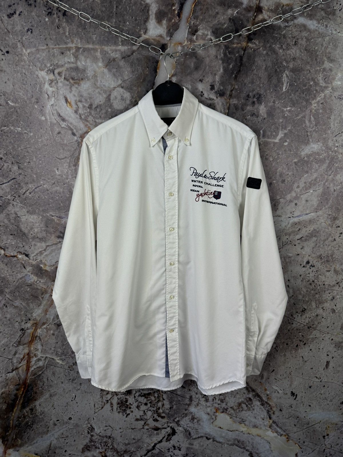 Paul & Shark Men’s Paul & Shark Long Sleeve Shirt Button Up Size 41 Size US L / EU 52-54 / 3 - 1 Thumbnail