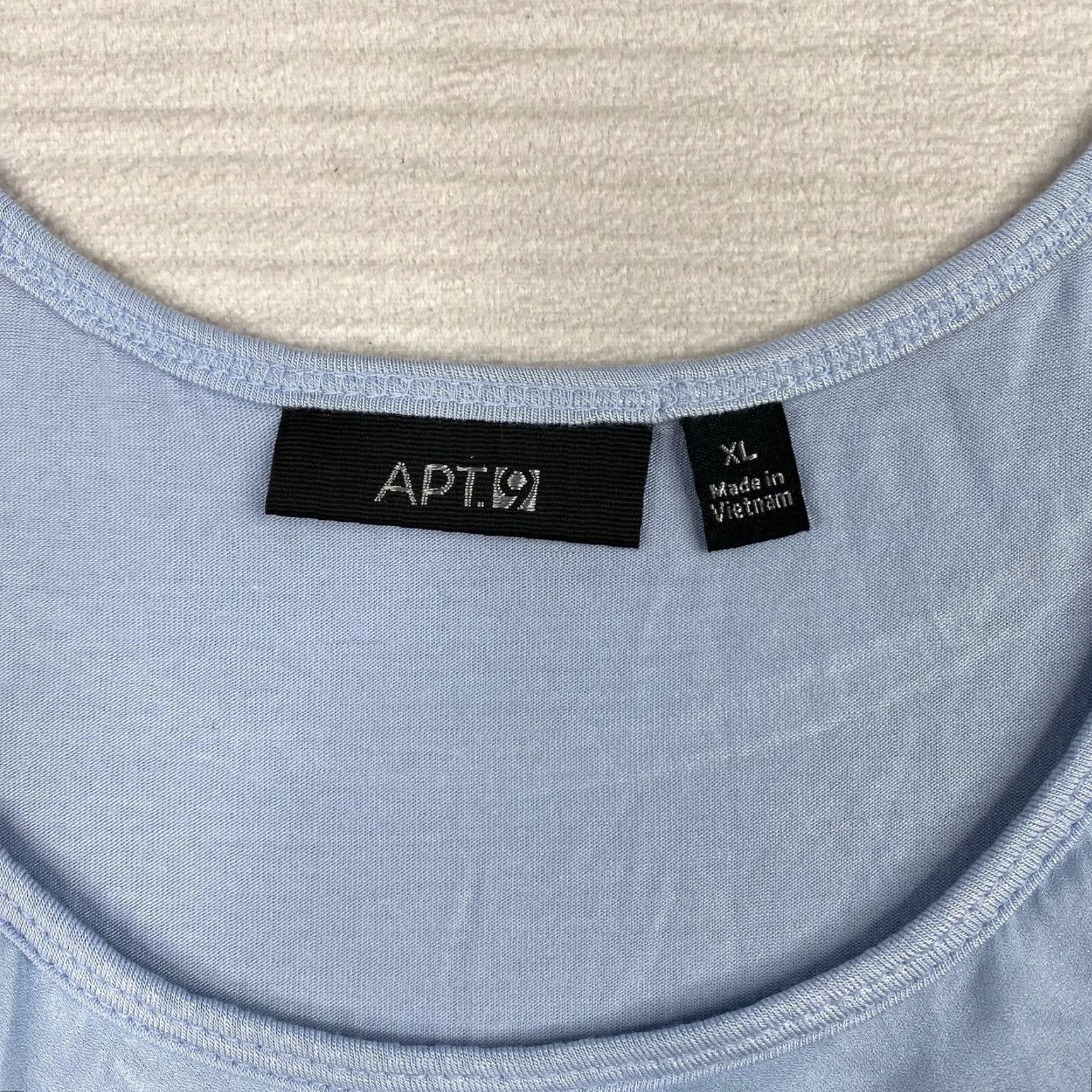 Apt. 9 VINTAGE Apt.9 Tank Top Womens XL Blue Ombre Ruffled Stretch Rayon Scoop Beach Summer 90s Bohemian Fairy Western Tropical Nightwear Size XL / US 12-14 / IT 48-50 - 2 Thumbnail