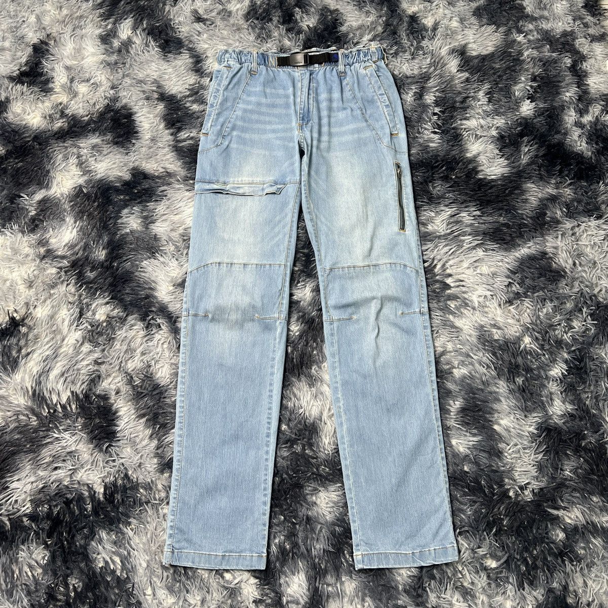 Japanese Brand FieldCore Denim Cargo Pants Size US 33 - 1 Thumbnail