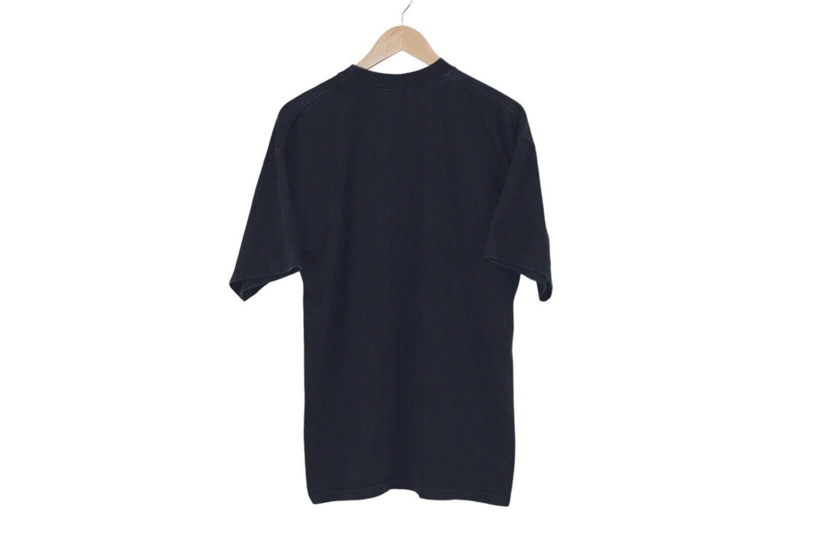 Nike Vintage 90s Nike Embroidered Black Shirt Made In USA Sz L Size US L / EU 52-54 / 3 - 3 Thumbnail