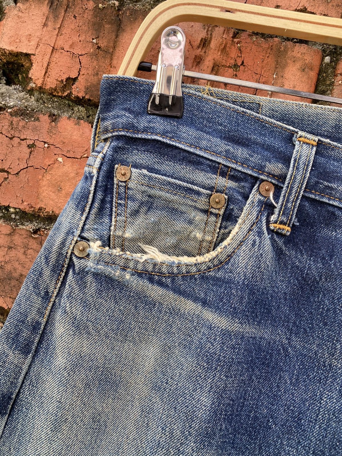 Levi's × Levi's Vintage Clothing × Vintage W31x33 Vintage levi's 501xx redline big E made in USA Size US 31 - 6 Thumbnail