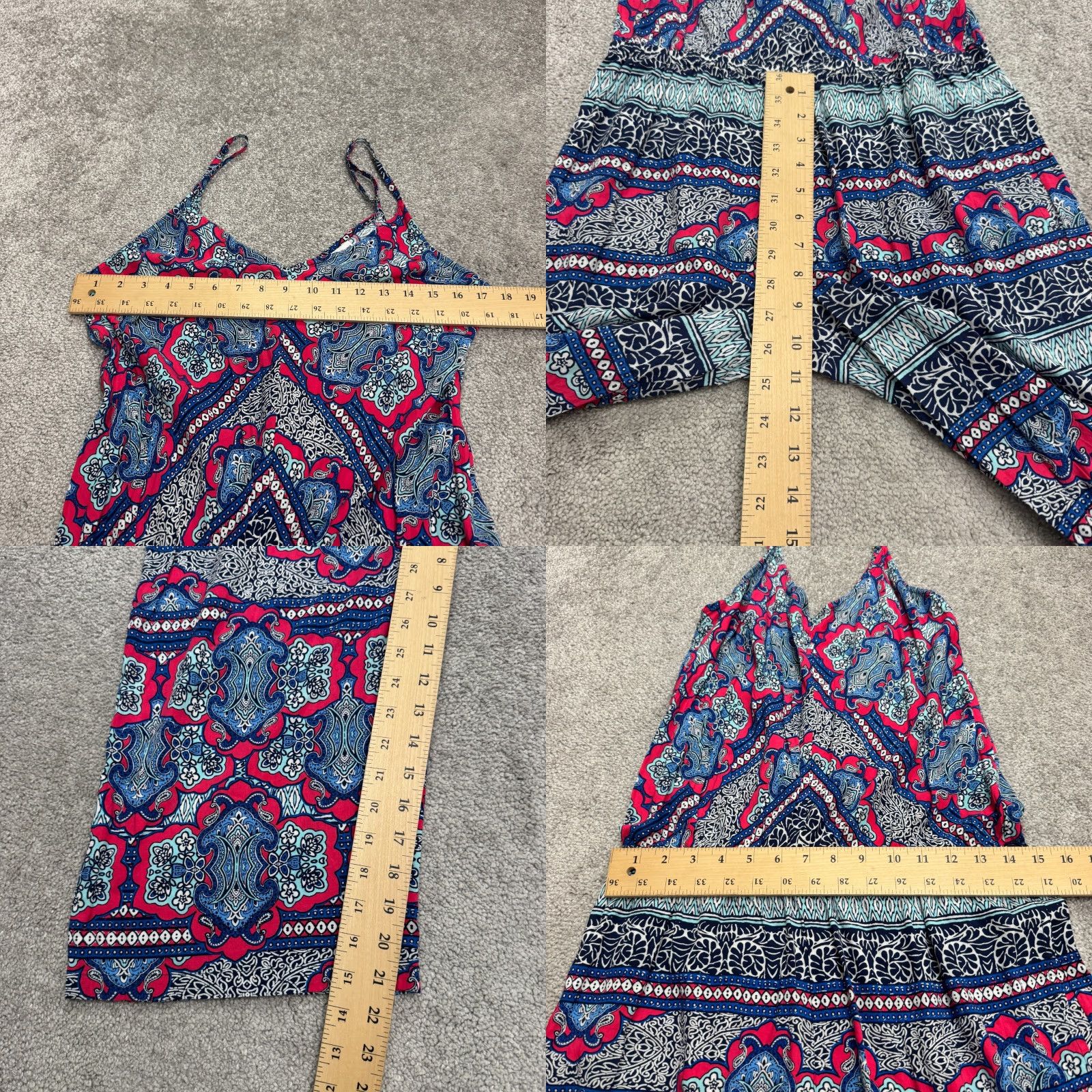 Tommy Bahama VINTAGE Tommy Bahama Paisley Wide Leg Jumpsuit Womens Medium Boho Summer Beach Resort Casual Size 32" / US 10 / IT 46 - 8 Thumbnail