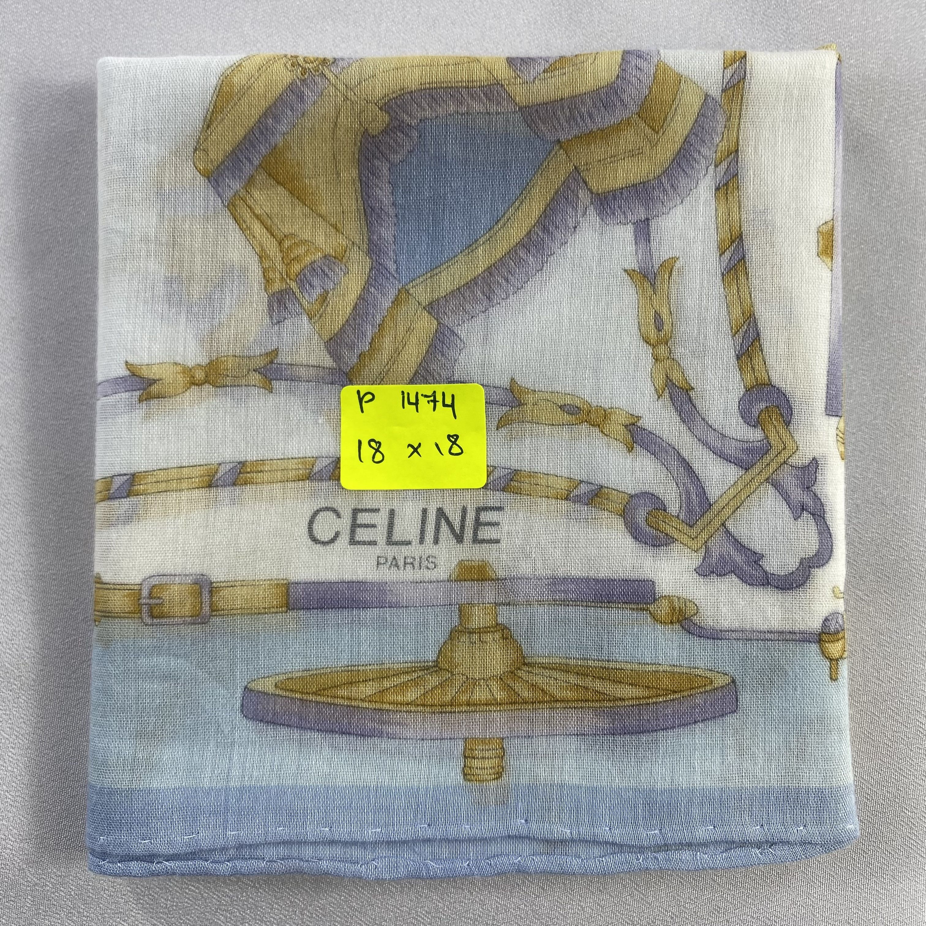 Celine × Vintage Celine Handkerchief / Neckerchief / Bandana-P1474 Size ONE SIZE - 5 Thumbnail
