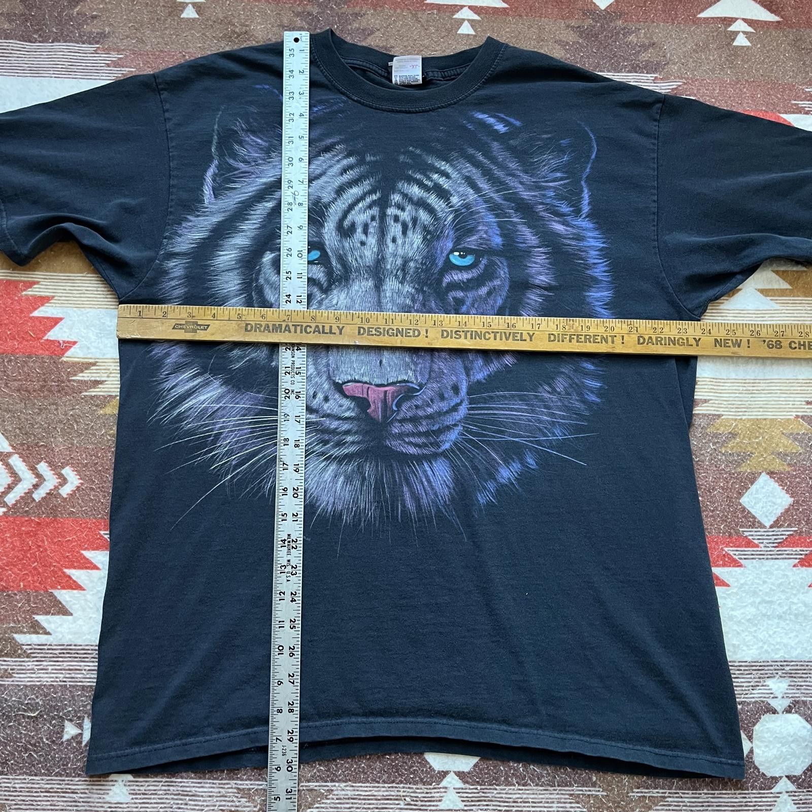 Liquid Blue × Vintage Vintage Y2K Liquid Blue White Tiger Nature Animal Snow Shirt Size US XL / EU 56 / 4 - 3 Thumbnail