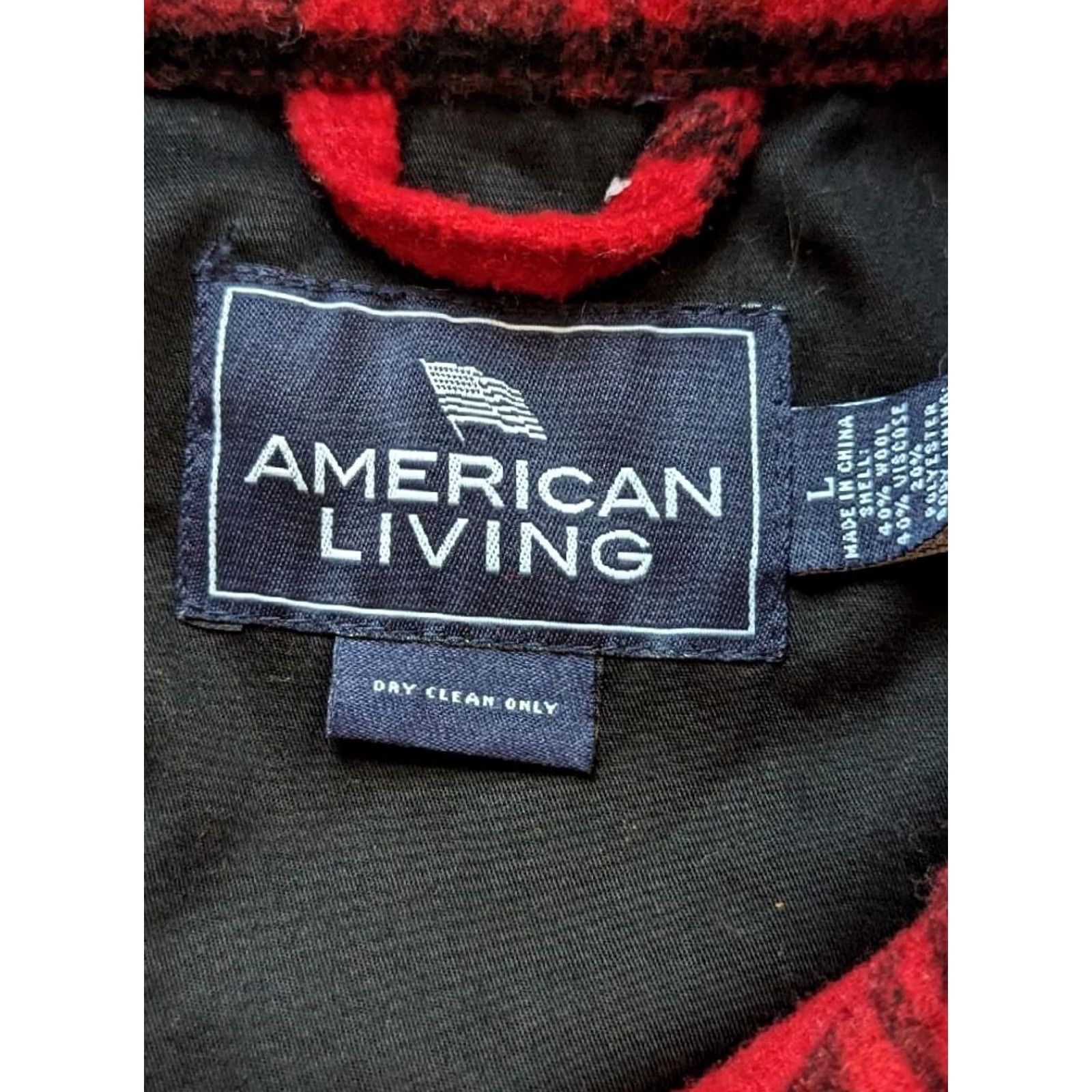 Vintage VINTAGE American Living by Ralph Lauren Buffalo Plaid Jacket Wool Wool Blend Coat Men L Red Buffalo Plaid Hunting Jacket Size US L / EU 52-54 / 3 - 4 Thumbnail