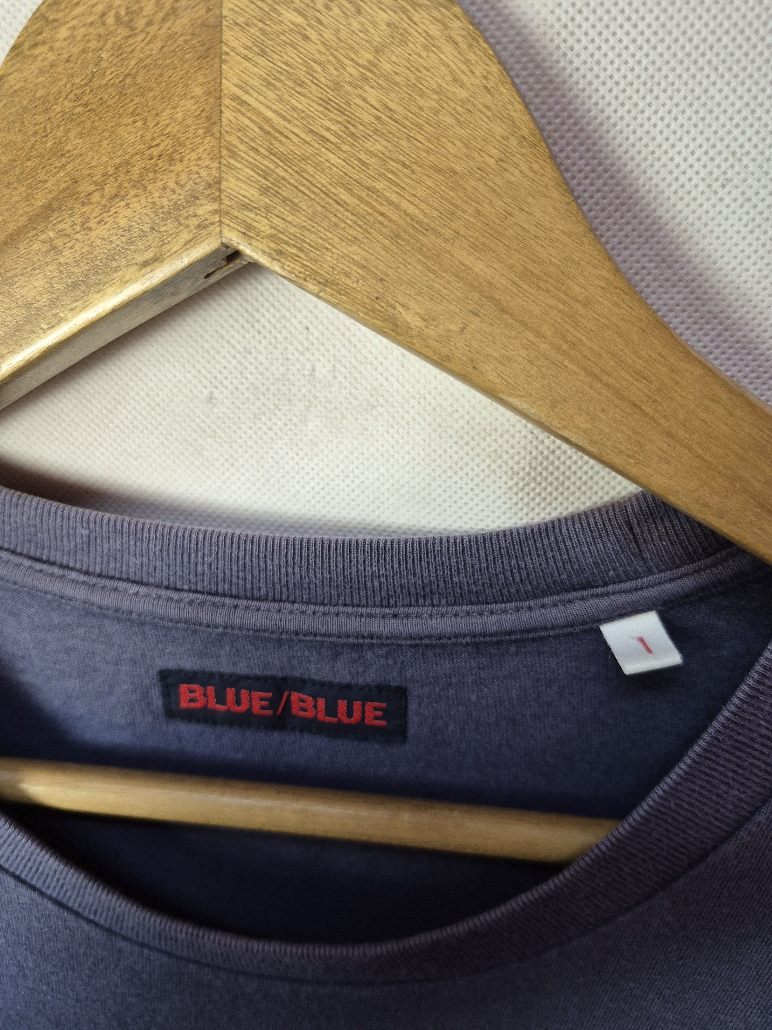 Blue Blue Japan 🔥 Blue Blue Japan Spellout Japanese Brand Designer Tee Size US S / EU 44-46 / 1 - 8 Thumbnail