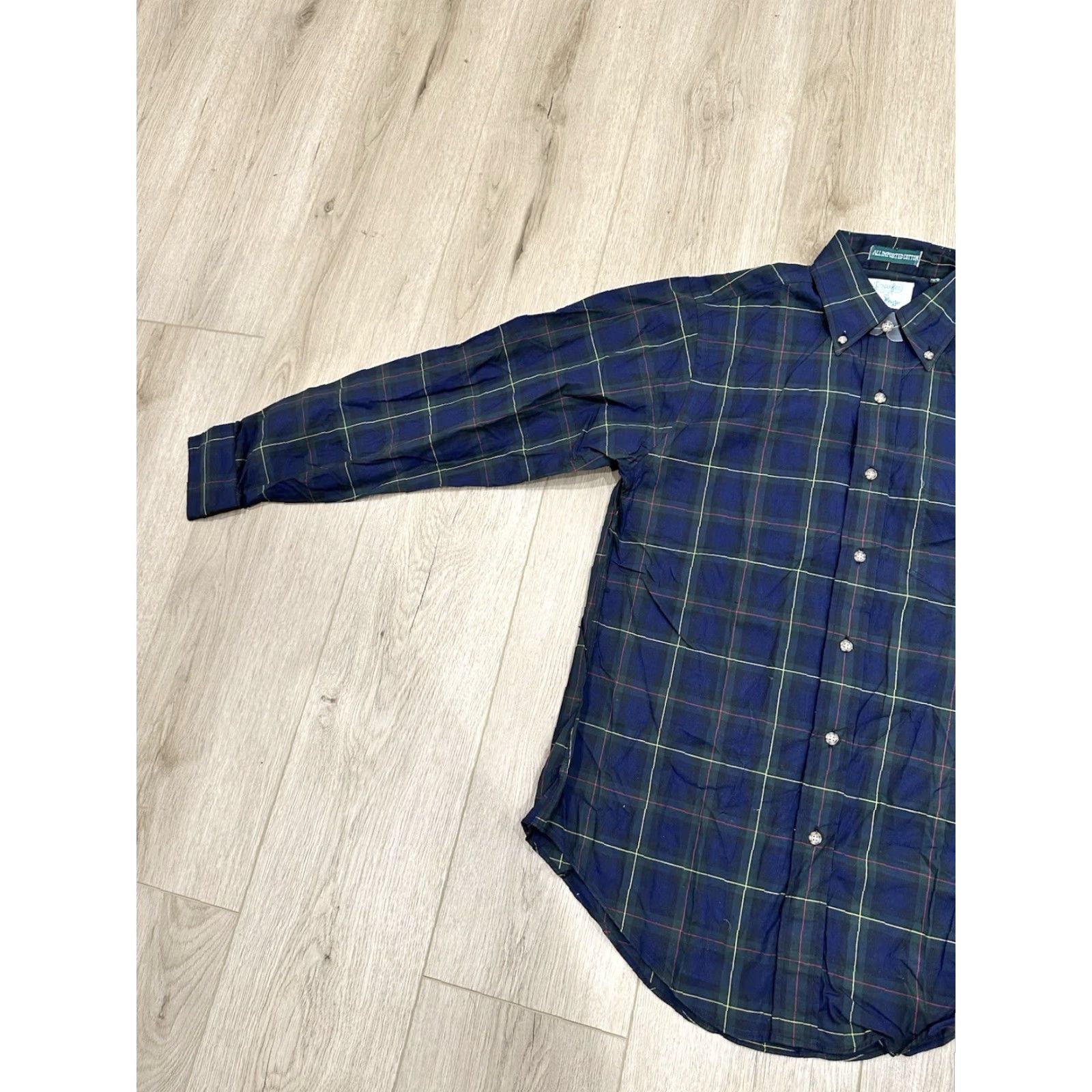 Vintage Gitman Bros For John Mazzo Mens Long Sleeve Tartan Plaid Size S Made In USA NWOT Size US S / EU 44-46 / 1 - 4 Thumbnail