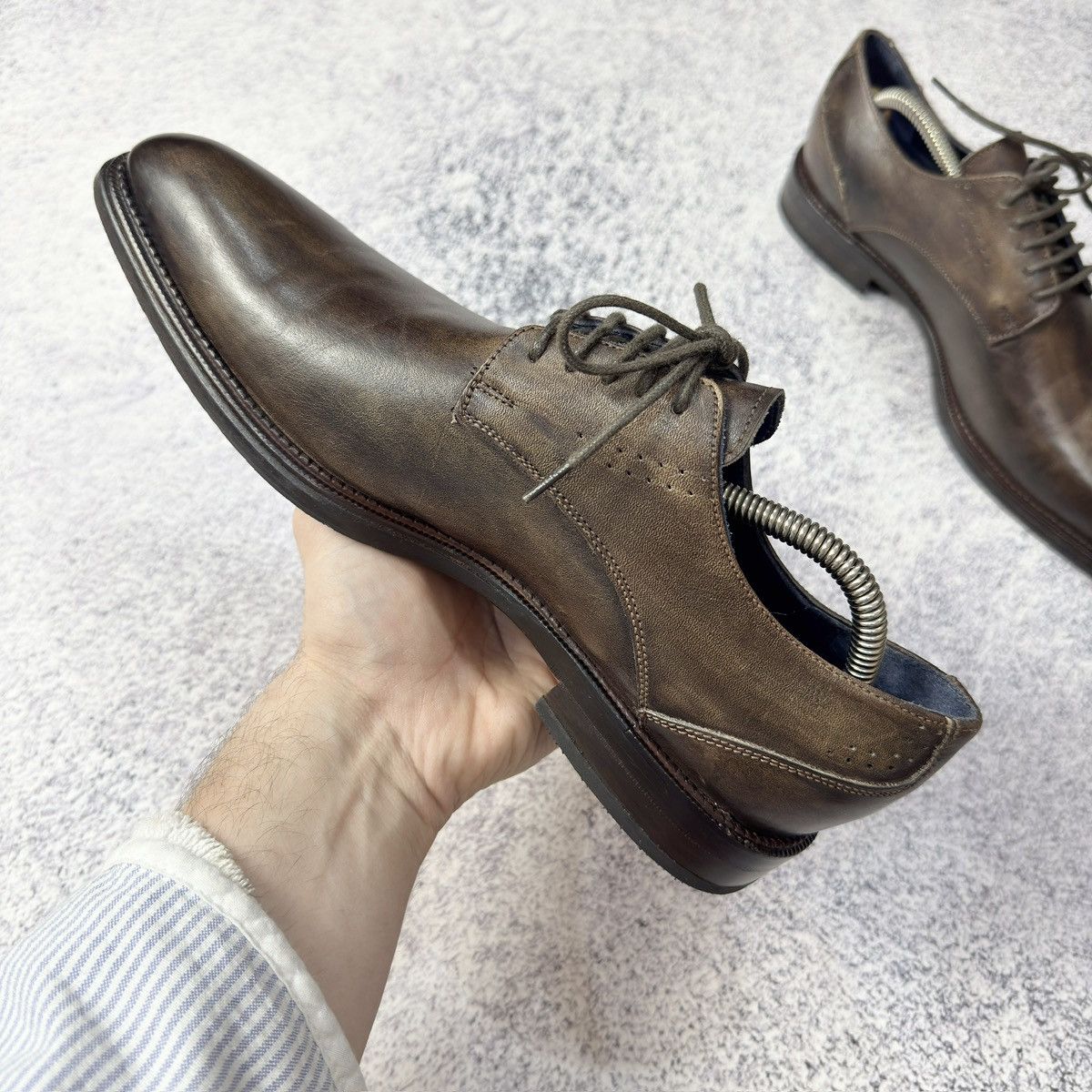 Designer Iannalfo&Sgariglia Mens Handmade Derbies US8 UK7 EU41 26cm Size US 8 / EU 41 - 6 Thumbnail